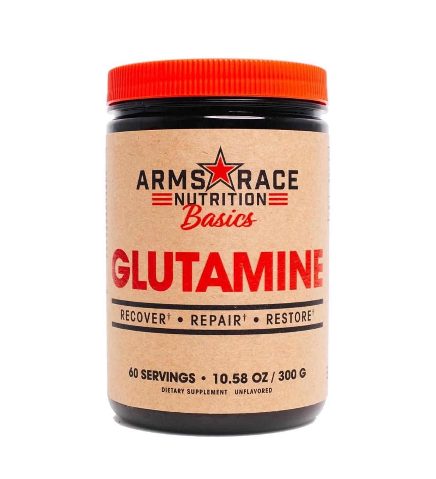 Arms Race Nutrition L-Glutamine Powder 5000mg 60 Servings (Unflavored) - Buy Online on GoSupps.com