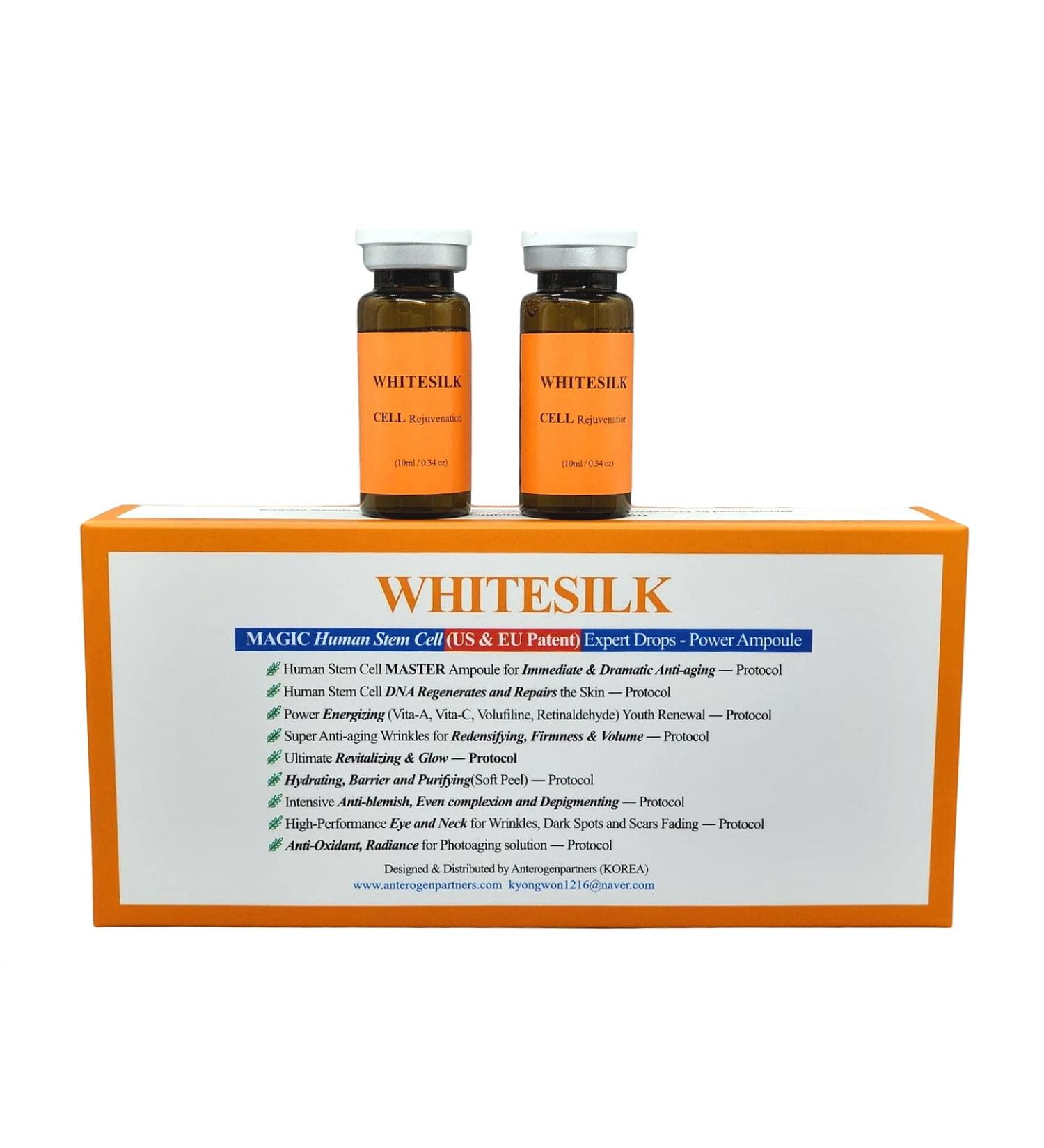 WhiteSilk Expert Drops SCM 30 + Retinaldehyde 0.1 Complex Ampoule for Wrinkles, Acne, Damage & Hydration - 0.68oz - Buy Online on GoSupps.com