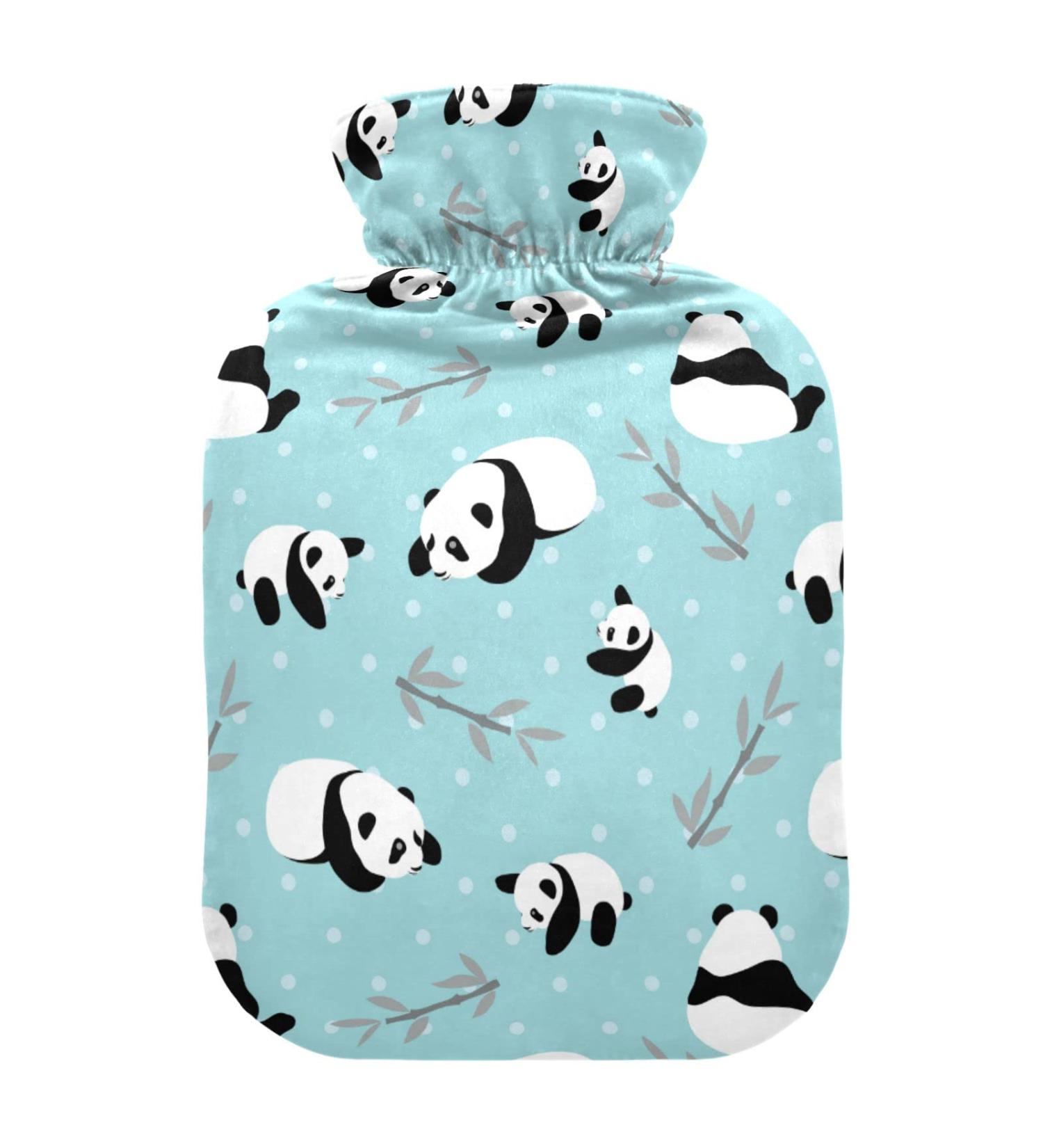 Cartoon Panda Bear Hot Water Bottle with Cover | 2L Heat Bottle for Pain Relief & Warm Compress - Hand & Foot Warmer - Buy Online on GoSupps.com