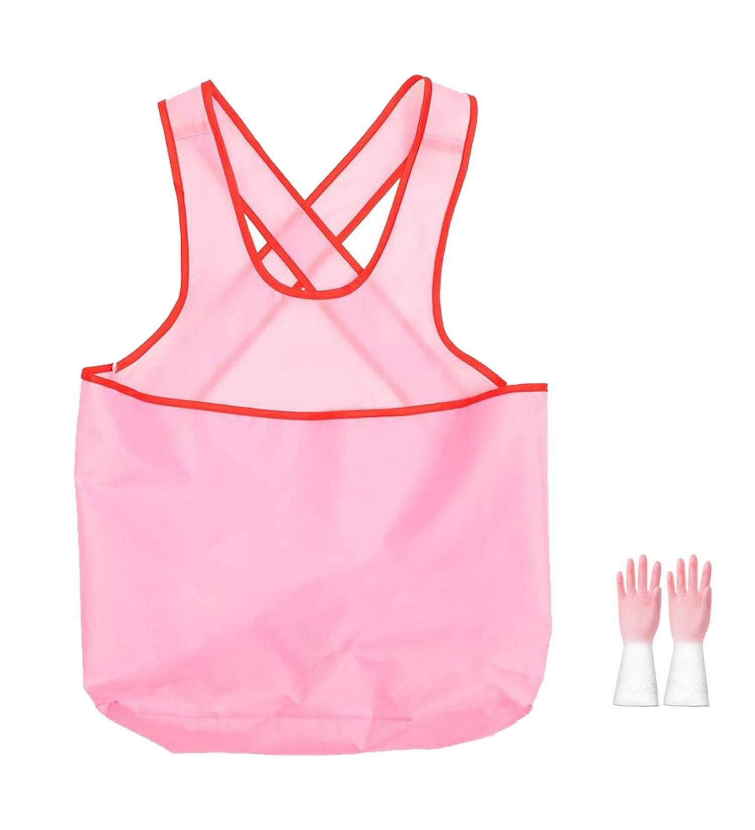 Laundry Apron with Pouch Clothes Drying Apron Portable Large Pouch Sleeveless Hanging Laundry Apron with Pocket 1PCS - Buy Online on GoSupps.com