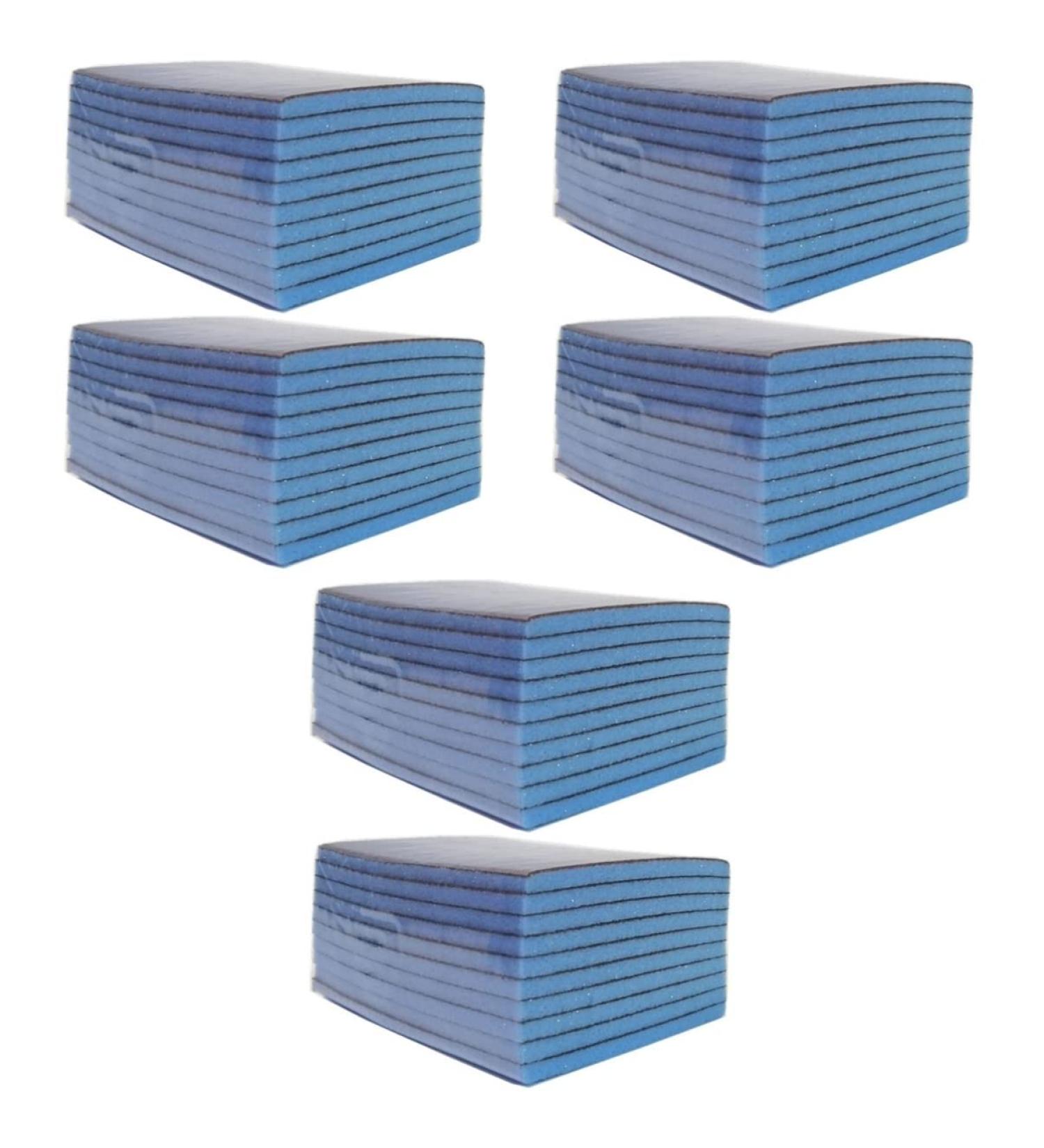 KICHOUSE 60 Pcs Scouring Pad Cleaning Sponges Windows Cleaning Cloth Washing Sponge Dishwasher Corundum 10X9CMx3pcs Random Colorx3pcs - Buy Online on GoSupps.com