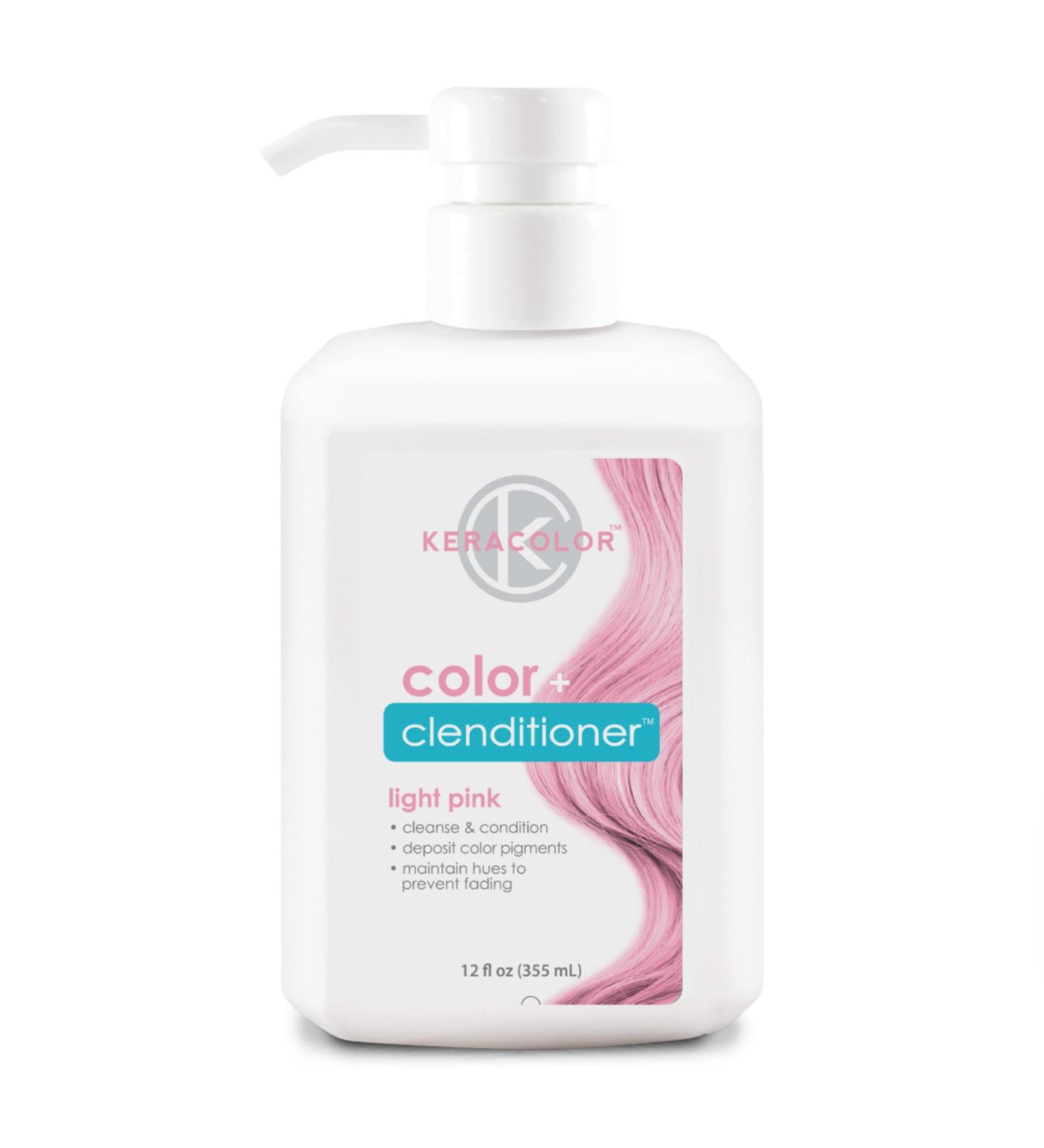 Keracolor Clenditioner Semi Permanent Hair Dye - Light Pink 12 Fl Oz - Cruelty-Free - 20 Colors Available - Buy Online on GoSupps.com