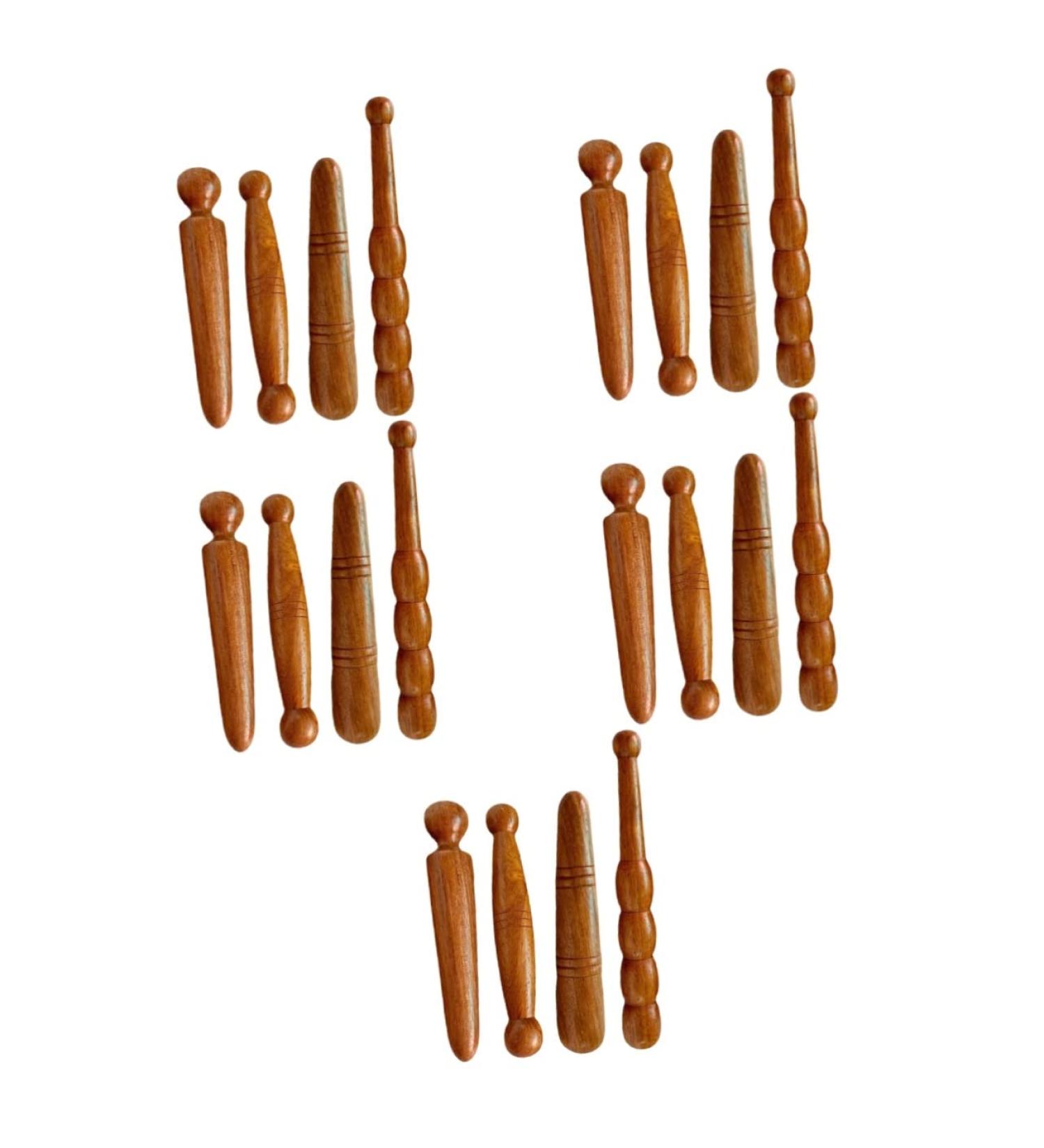 Buy LALAFINA 20 STK Foot Massager Tools - Professional Manual Reflex Zone Massage Devices - Pish Fragrant Wood - Ideal for Home Spa - Buy Online on GoSupps.com