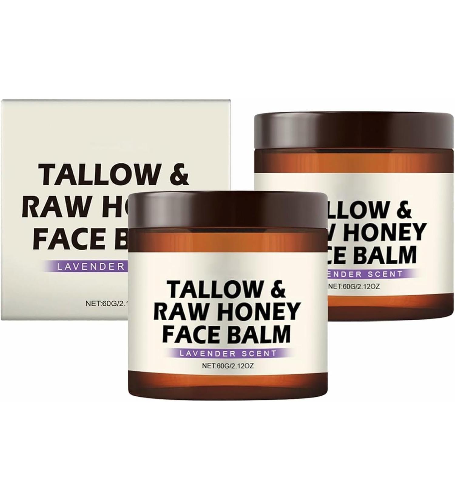  QFFYFZAL Facial balm with tallow and raw honey moisturizing smoothing and nourishing for naturally balanced skin firming cream for face and body - Buy Online on GoSupps.com