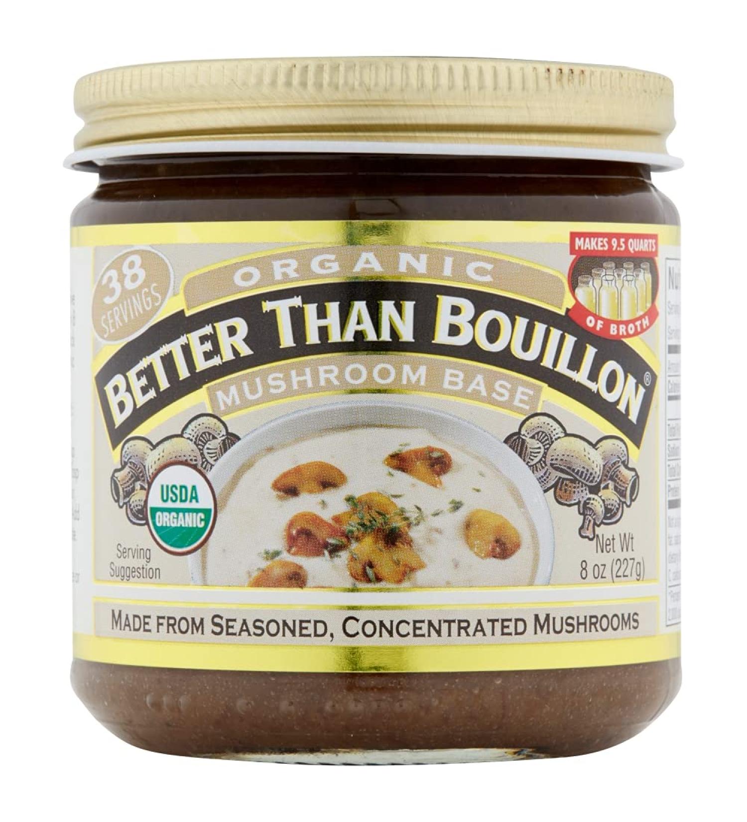 Better Than Bouillon Mushroom Base Organic  8 Ounce Jars (Pack of 1) 8 Ounce (Pack of 1) - Buy Online on GoSupps.com