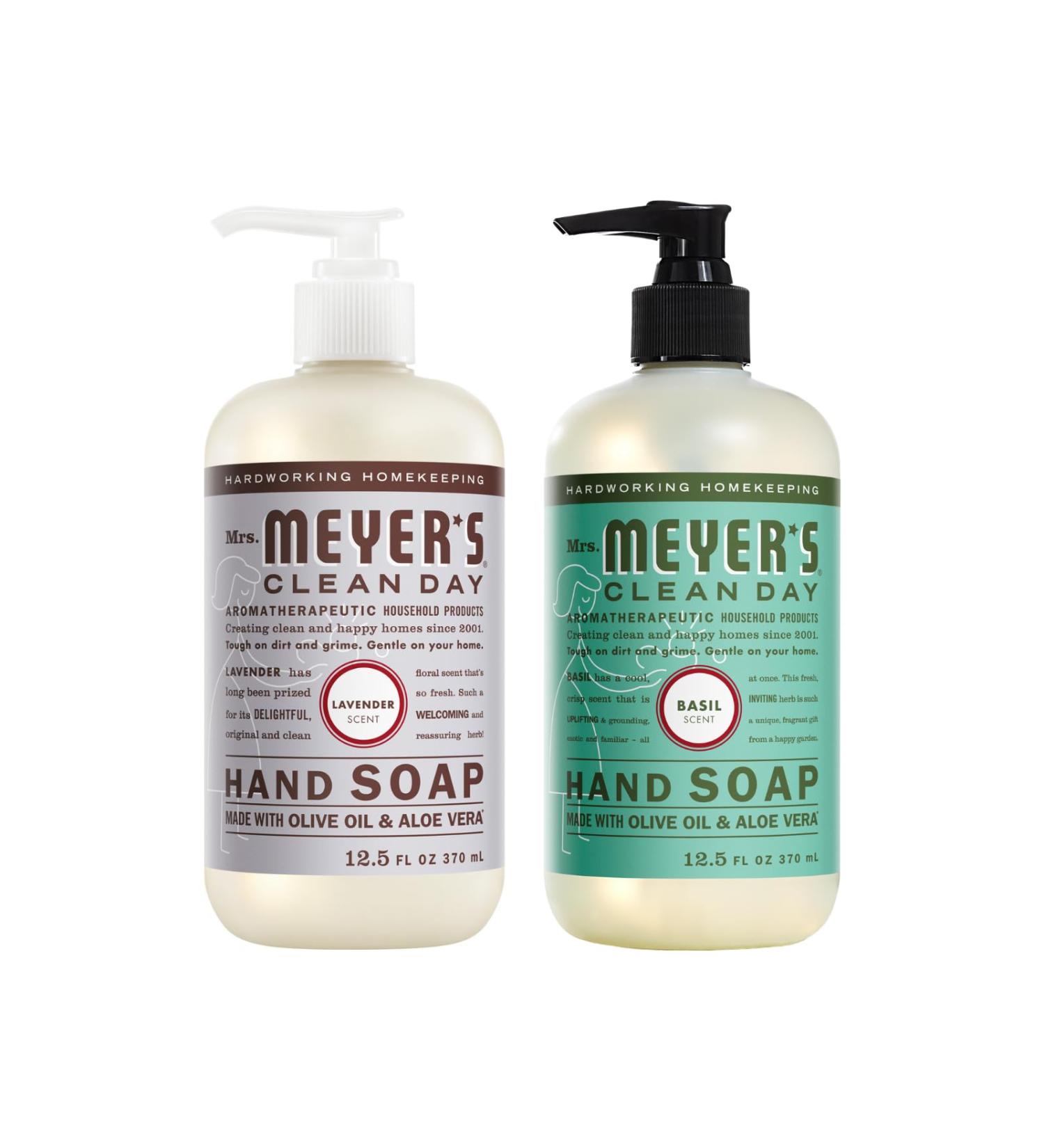 Mrs. MEYER'S Basil + Lavender Liquid Hand Soap Variety Pack, 12.5 oz. - Buy Online on GoSupps.com