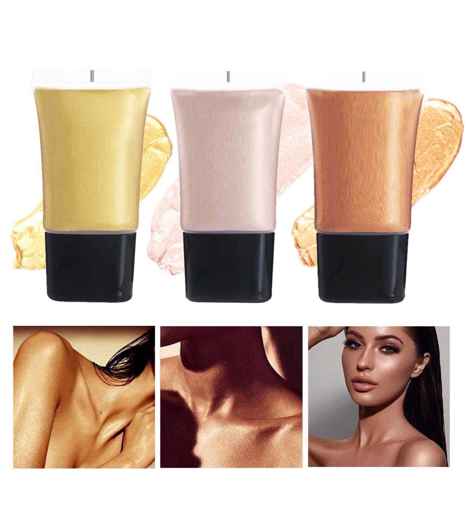 Kilshye Liquid Highlight Luminizer Cream | Body & Face Glow Illuminator Makeup for Women | Pink & Rose Gold | 1 Pack - Buy Online on GoSupps.com