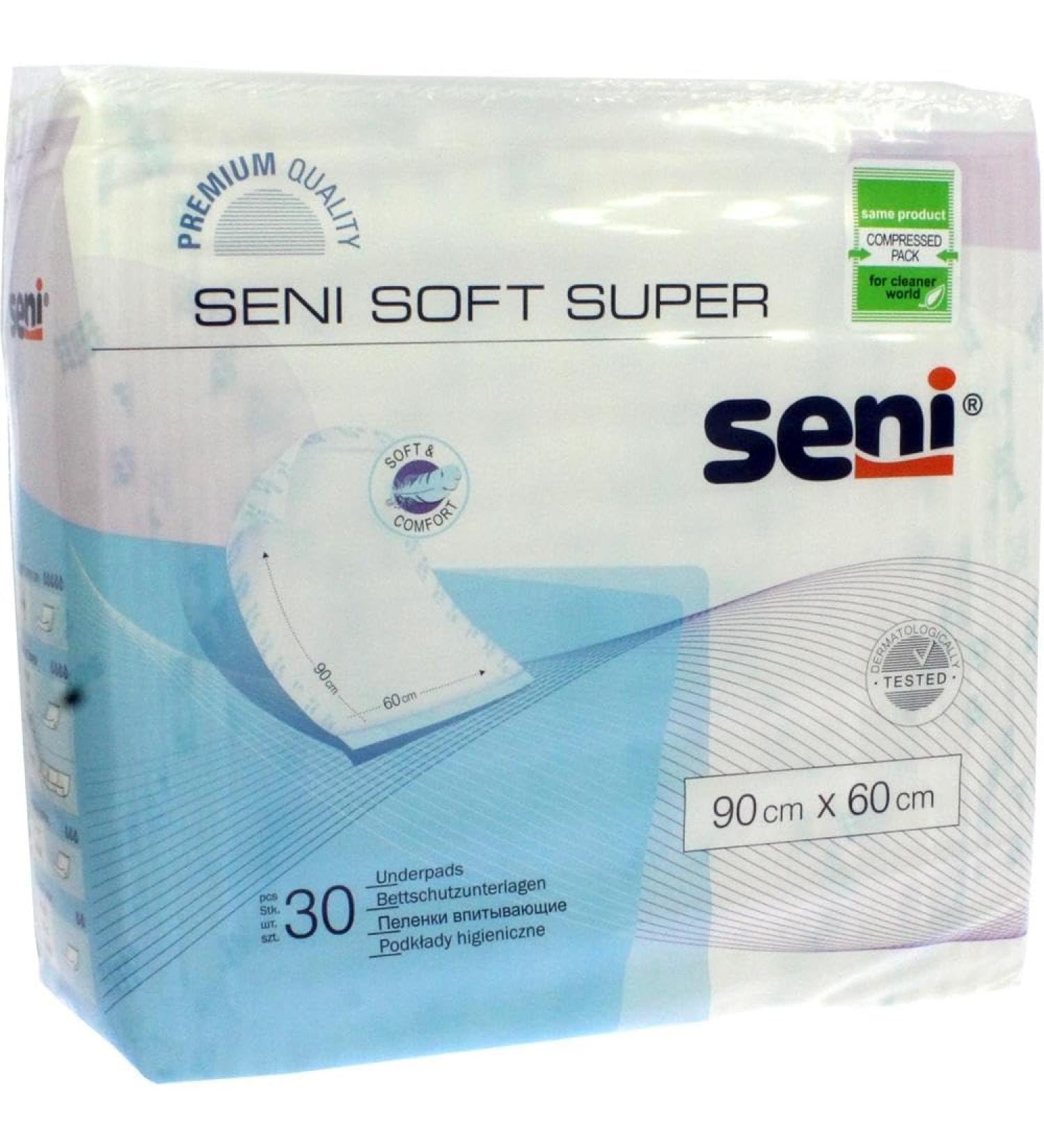 Seni Soft Super bed protectors 90x60 cm