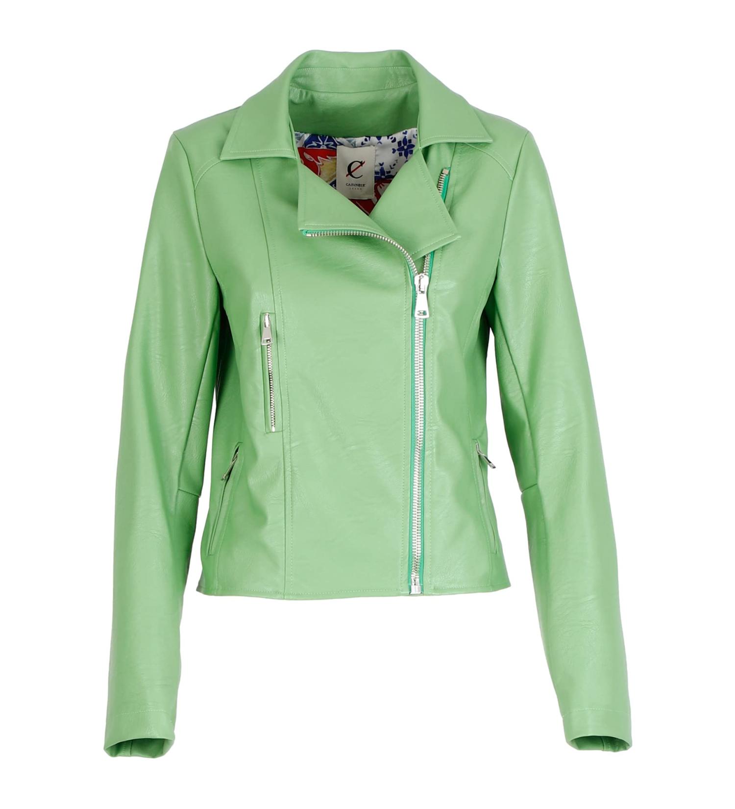 CAF NOIR Nail in synthetic leather with printed lining 32 Pistachio