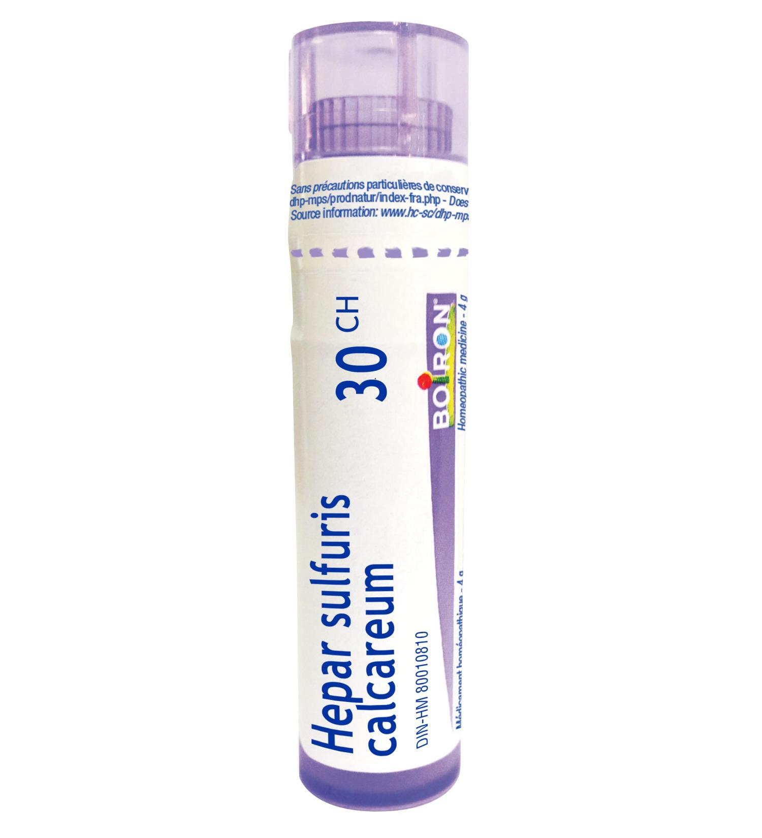 Hepar Sulphuris Calcareum 30 ch Boiron Homeopathic Medicine - Buy Online on GoSupps.com