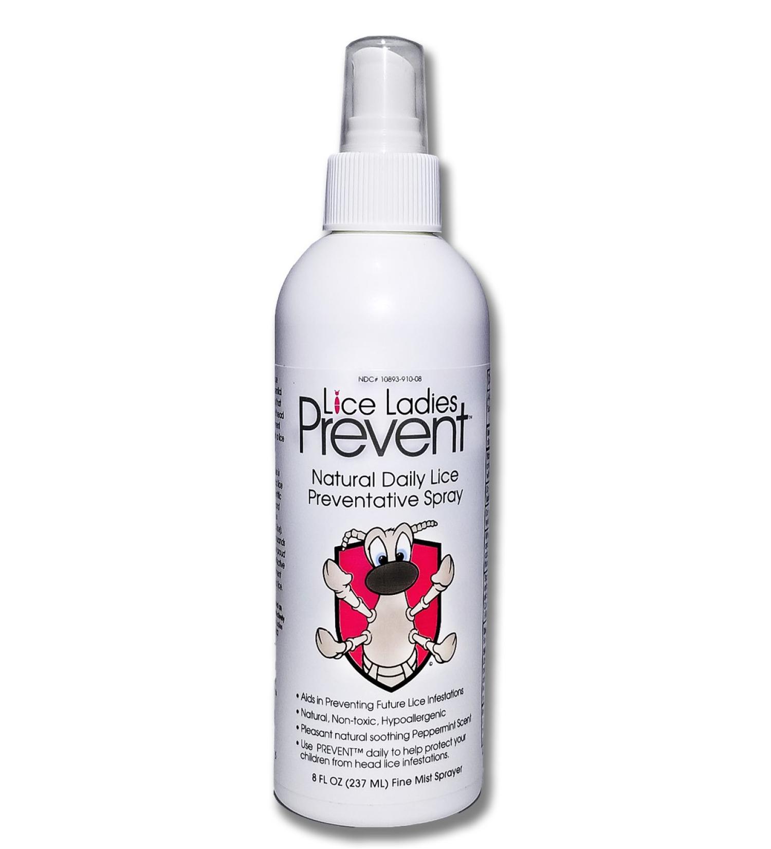 Lice Ladies Natural Daily Preventative Spray - Non-Toxic Homeopathic Repellent with Peppermint Scent | 8 oz Bottle - Buy Online on GoSupps.com
