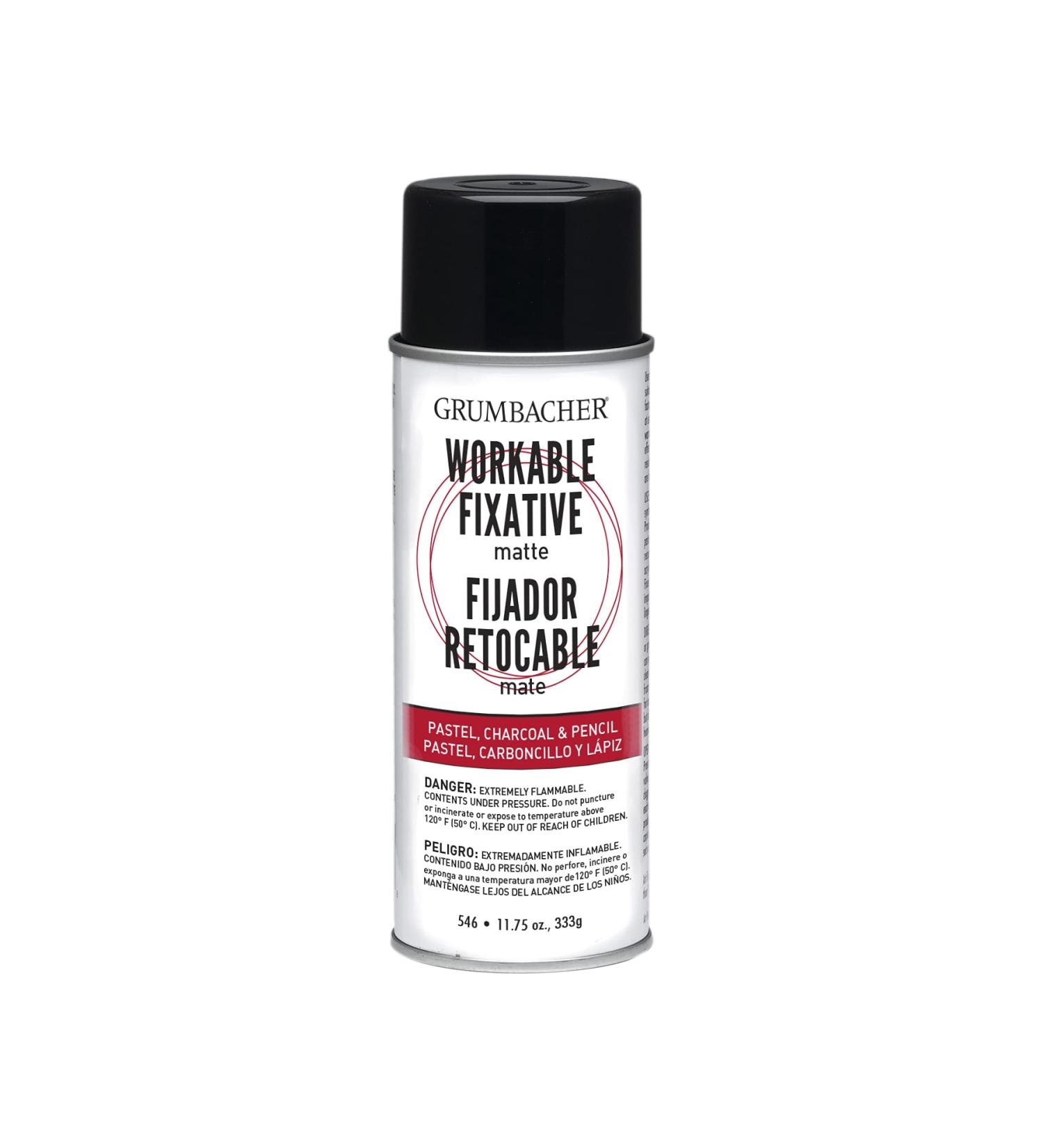 Grumbacher 546 11-3/4-Ounce Workable Fixative Spray, 11-3/4-Ounce Can