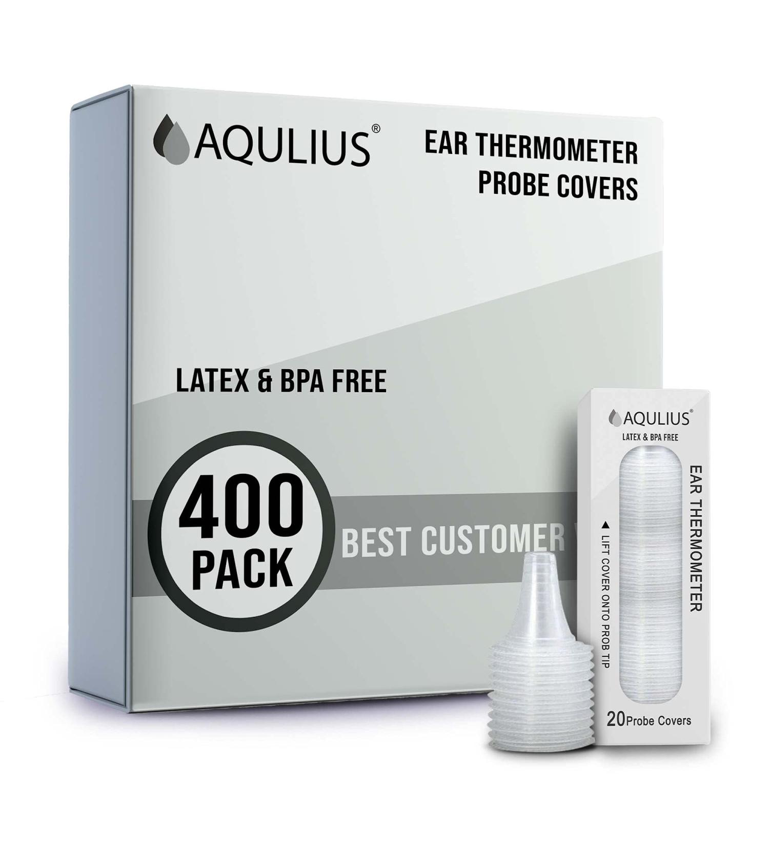 400 Pack of Ear Thermometer Disposable Covers - Universal Fit Medical Grade - Compatible with Braun & Phillips Ear Thermometers - Bulk Refill Pack - Buy Online on GoSupps.com