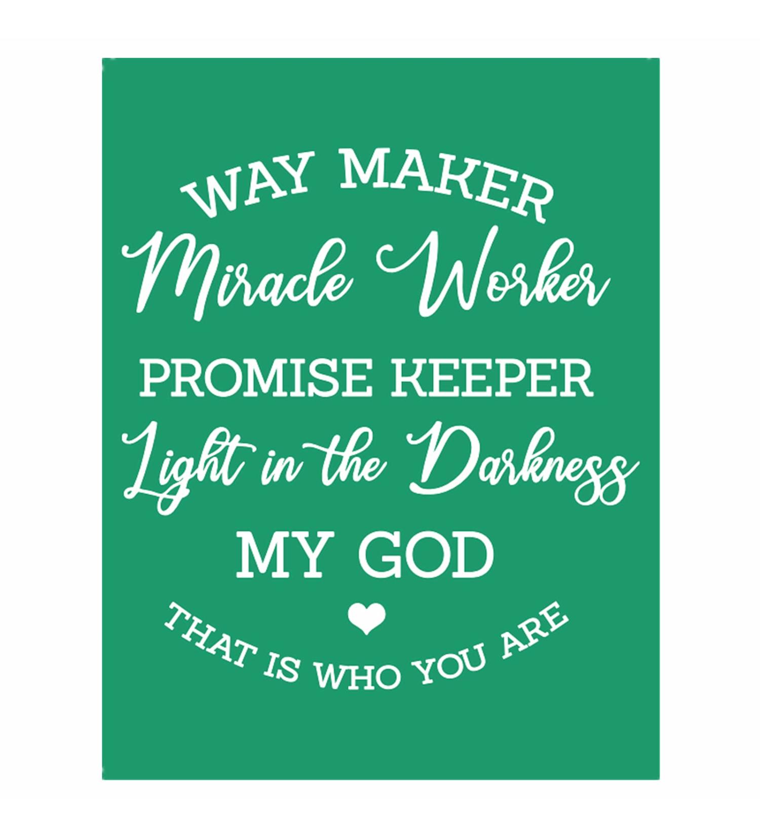 JAJADO Waymaker Bible Verse Silk Screen Stencils - Reusable Self-Adhesive for T-Shirt Printing and DIY Home Decor - Buy Online on GoSupps.com