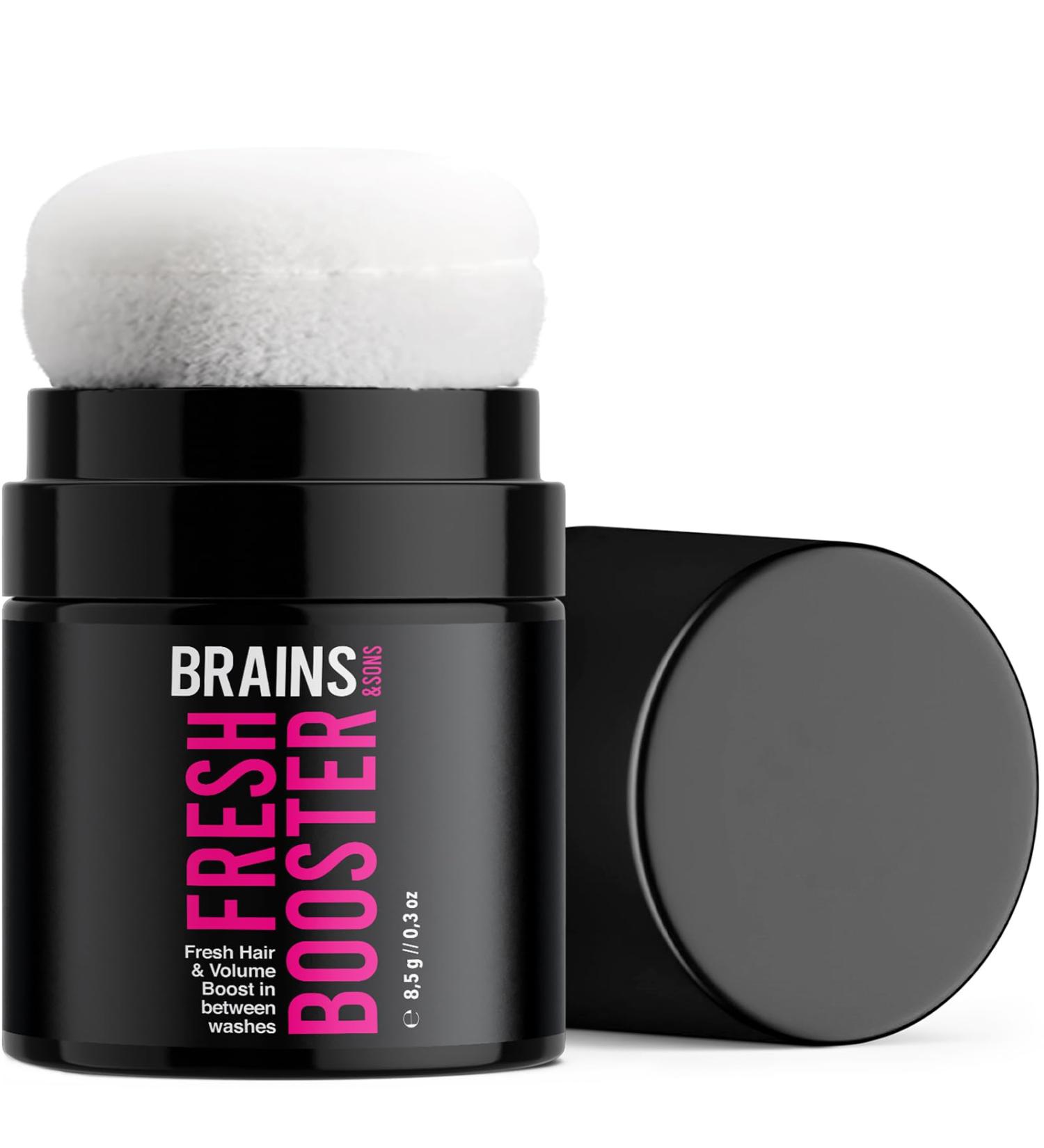 Fresh Booster Shampooing sec en poudre au format sac main contre les racines grasses | Volume poudre pour plus de fra cheur et de volume | Shampooing sec v g talien avec effet frais 24h Brains & - Buy Online on GoSupps.com