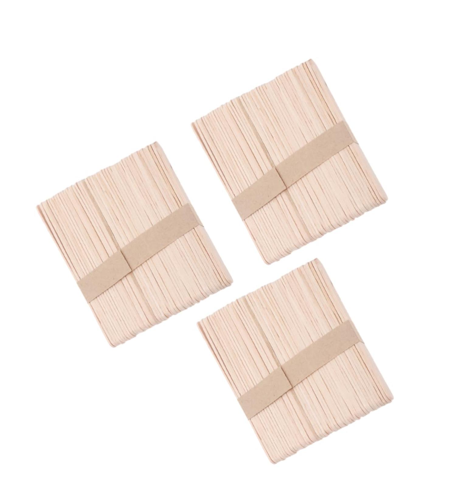 Mikinona Spatula Wax - 150 Wooden Waxing Spatulas for Cosmetic Use - Perfect for Professional & At-Home Treatments - Buy Online on GoSupps.com