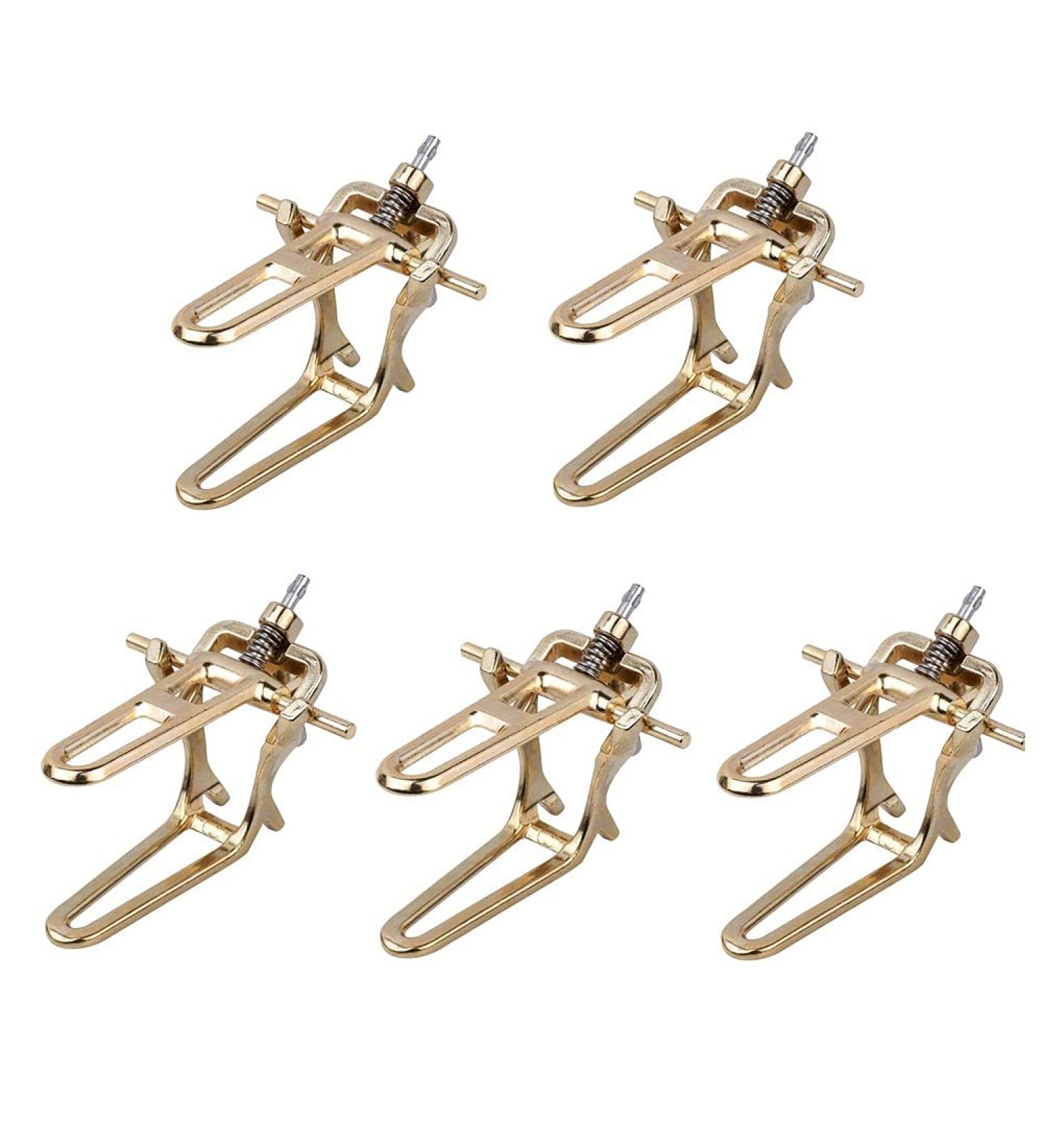 5 PCS Brass Coated Dental Articulator - Adjustable Small Lab Instruments for Dentures | International Shipping - Buy Online on GoSupps.com