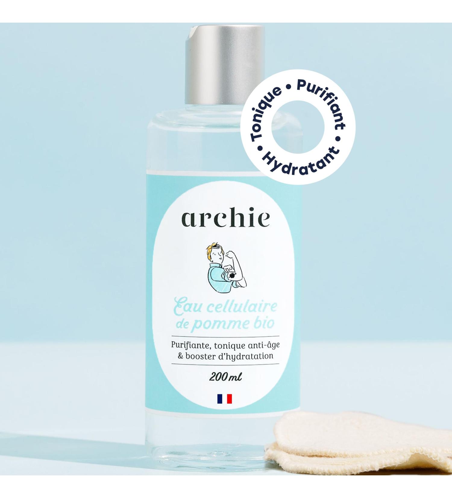 Archie Apple Cellular Water Natural purifying and toning tonic lotion. Intense hydration. Reduces imperfections. Facial care. Organic - Buy Online on GoSupps.com