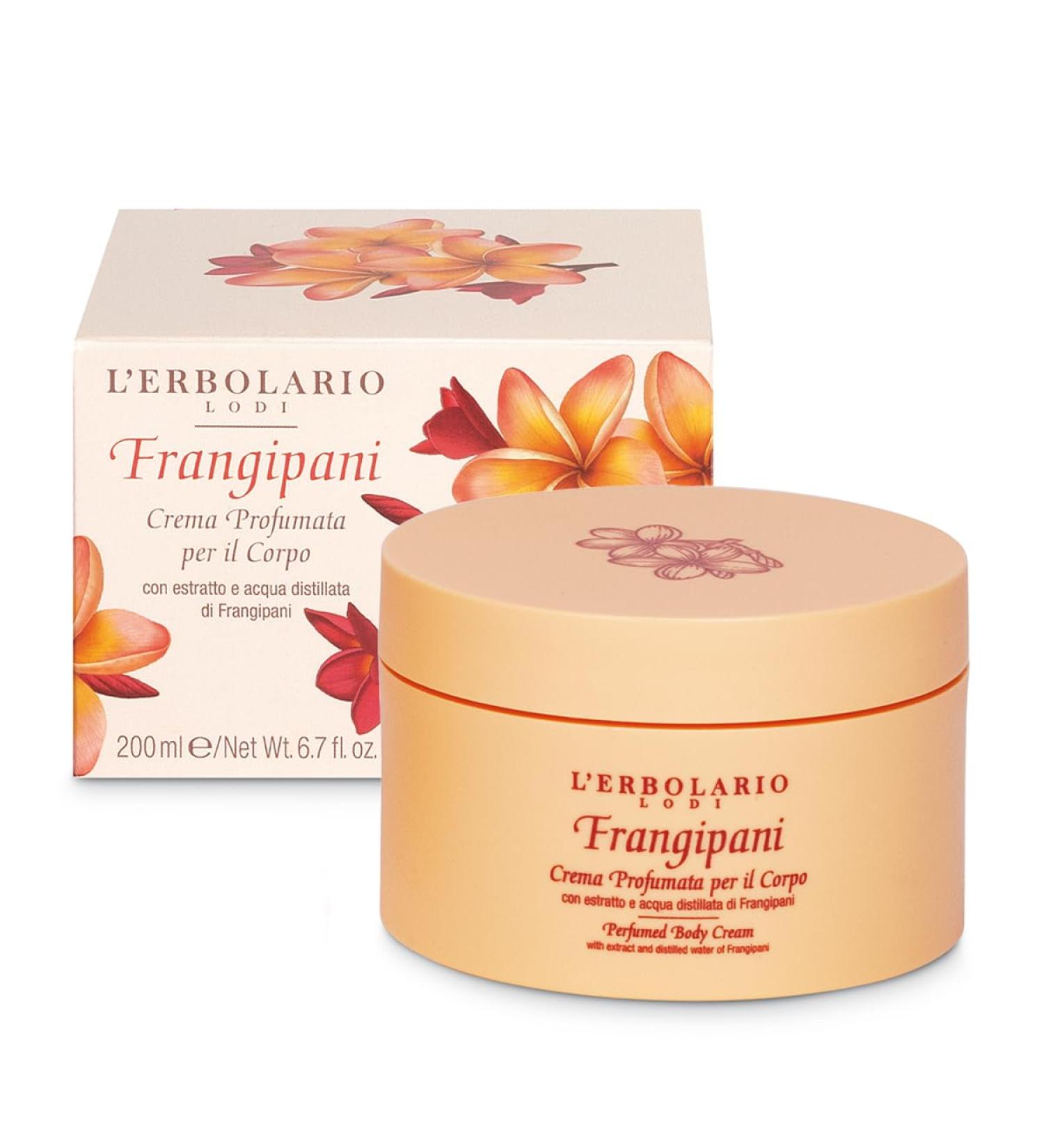 L'Erbolario Frangipani Body Cream 200ml - Luxurious Scented Moisturizer | International Shipping Available - Buy Online on GoSupps.com