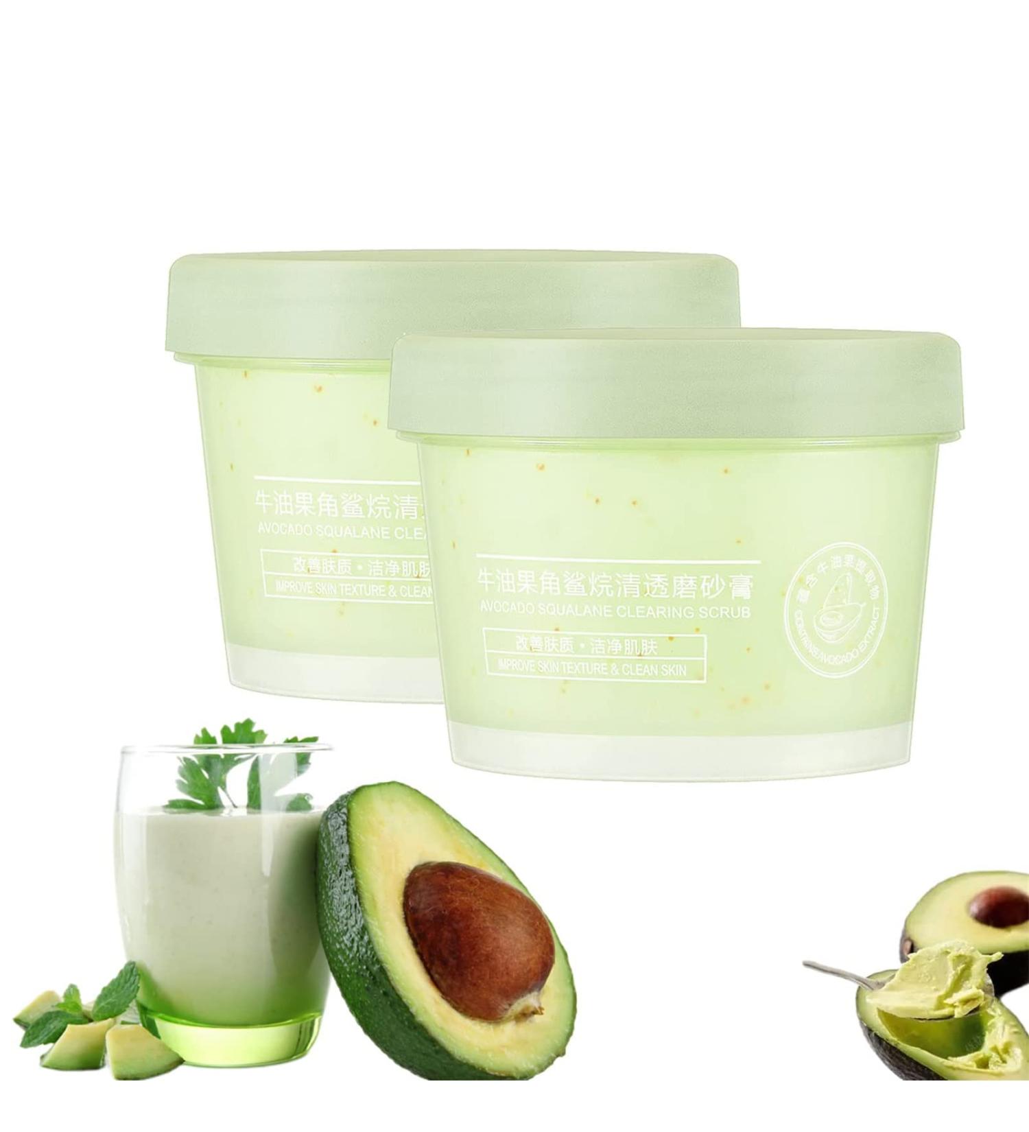 Squalane Reduce Celluli Body Scrub Organic Avocado Body Scrub Exfoliating Scrub for Dull Skin Smooth & Tight Body Scrub for Body Deeply Cleaning - Buy Online on GoSupps.com