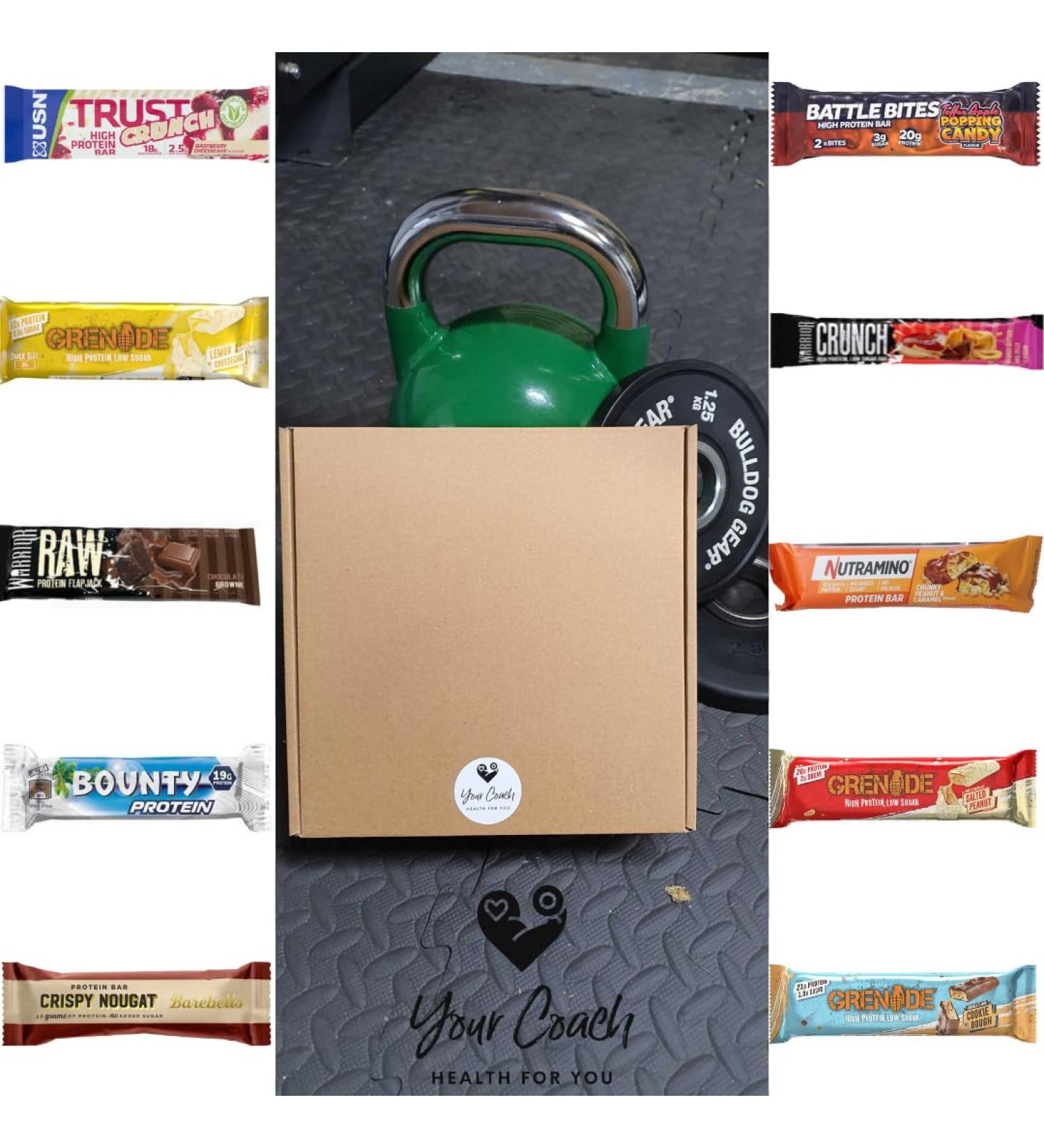 Protein bar snack box whey protein Isolate protein healthy snacks low calorie protein snacks selection packs low carb high protein flapjack bars