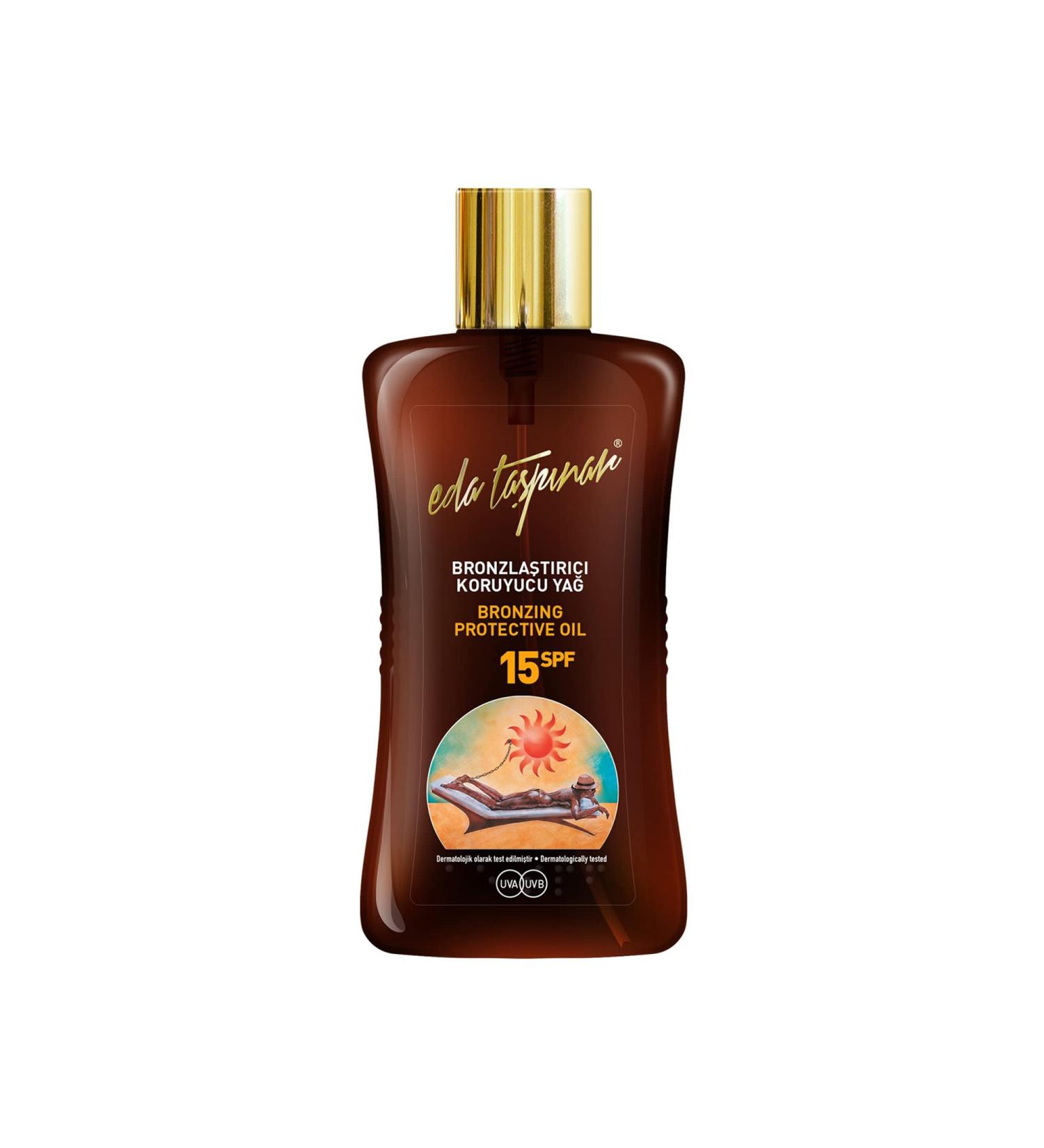 EDA Taspi nar Bronzing Protective Oil (SPF 15) - International Shipping Nourish & Protect Your Skin - Buy Online on GoSupps.com