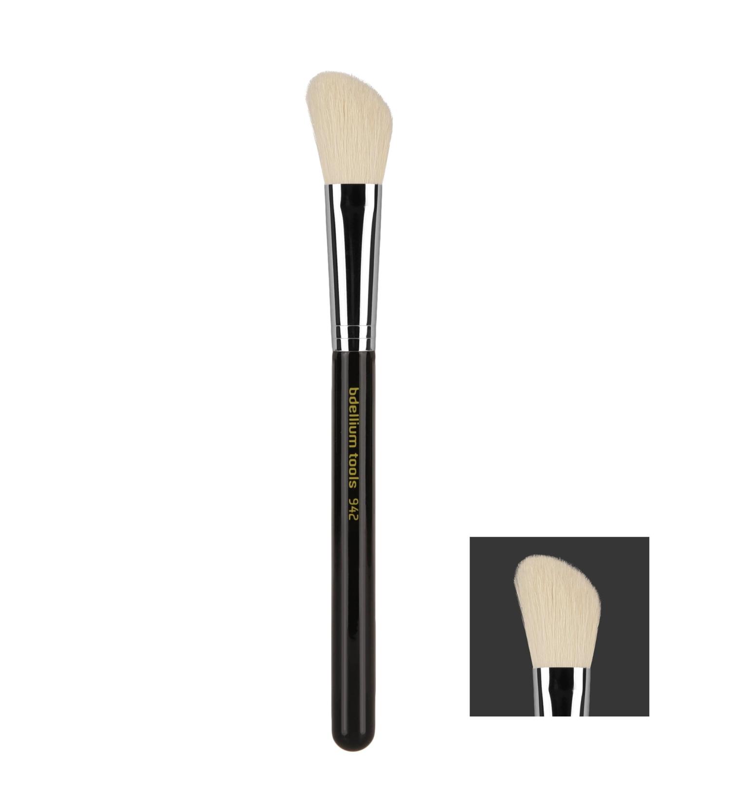 Bdellium Tools Maestro Series 942 Slanted Contour Brush - Professional Makeup Brush with Soft Synthetic & Natural Fibers for Face Dimension - Black (1pc) - International Shipping Available - Buy Online on GoSupps.com