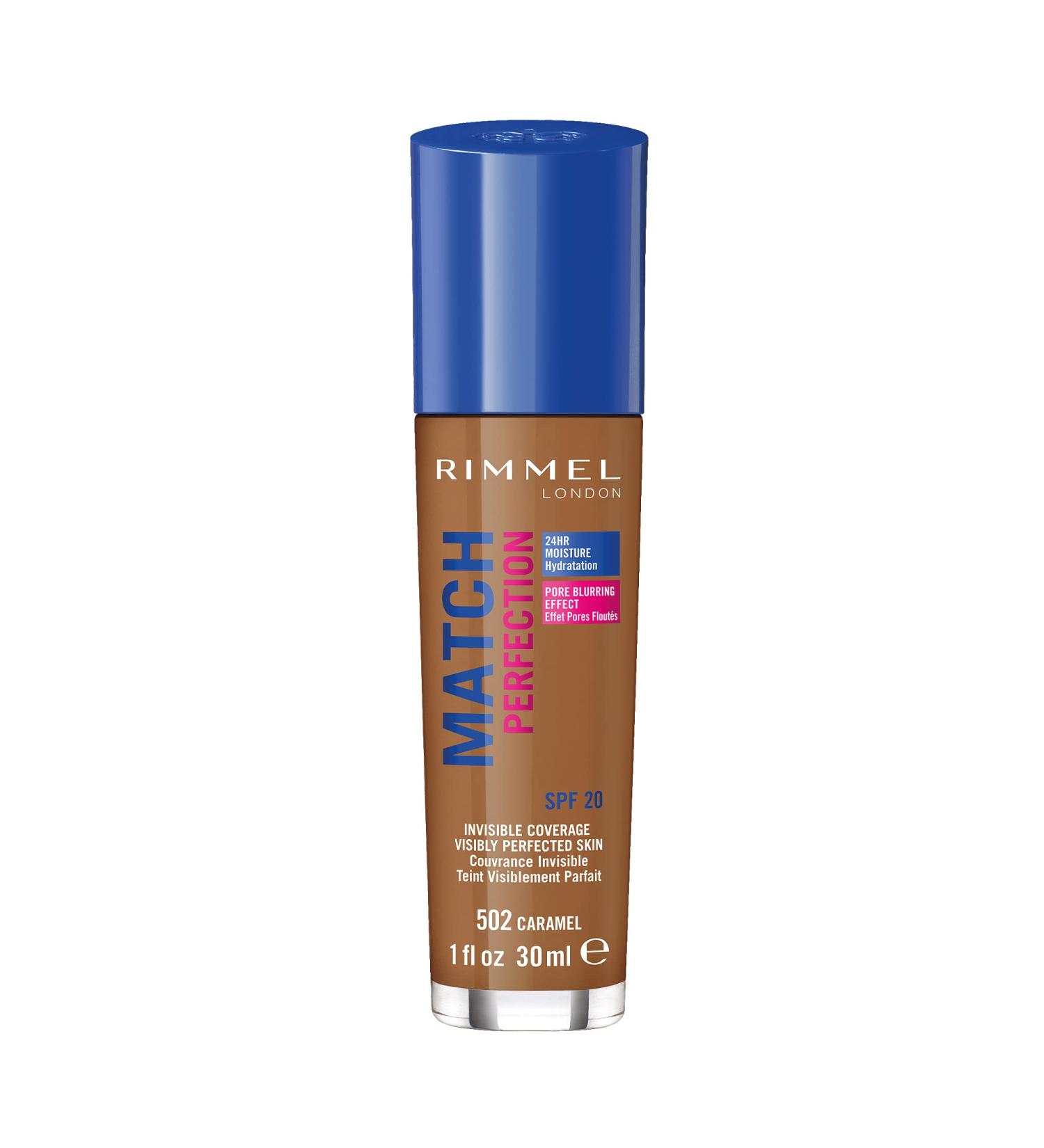 Buy MATCH PERFECTION Foundation #502-Caramel 30ml - Flawless Finish for All Skin Types | International Shipping Available - Buy Online on GoSupps.com