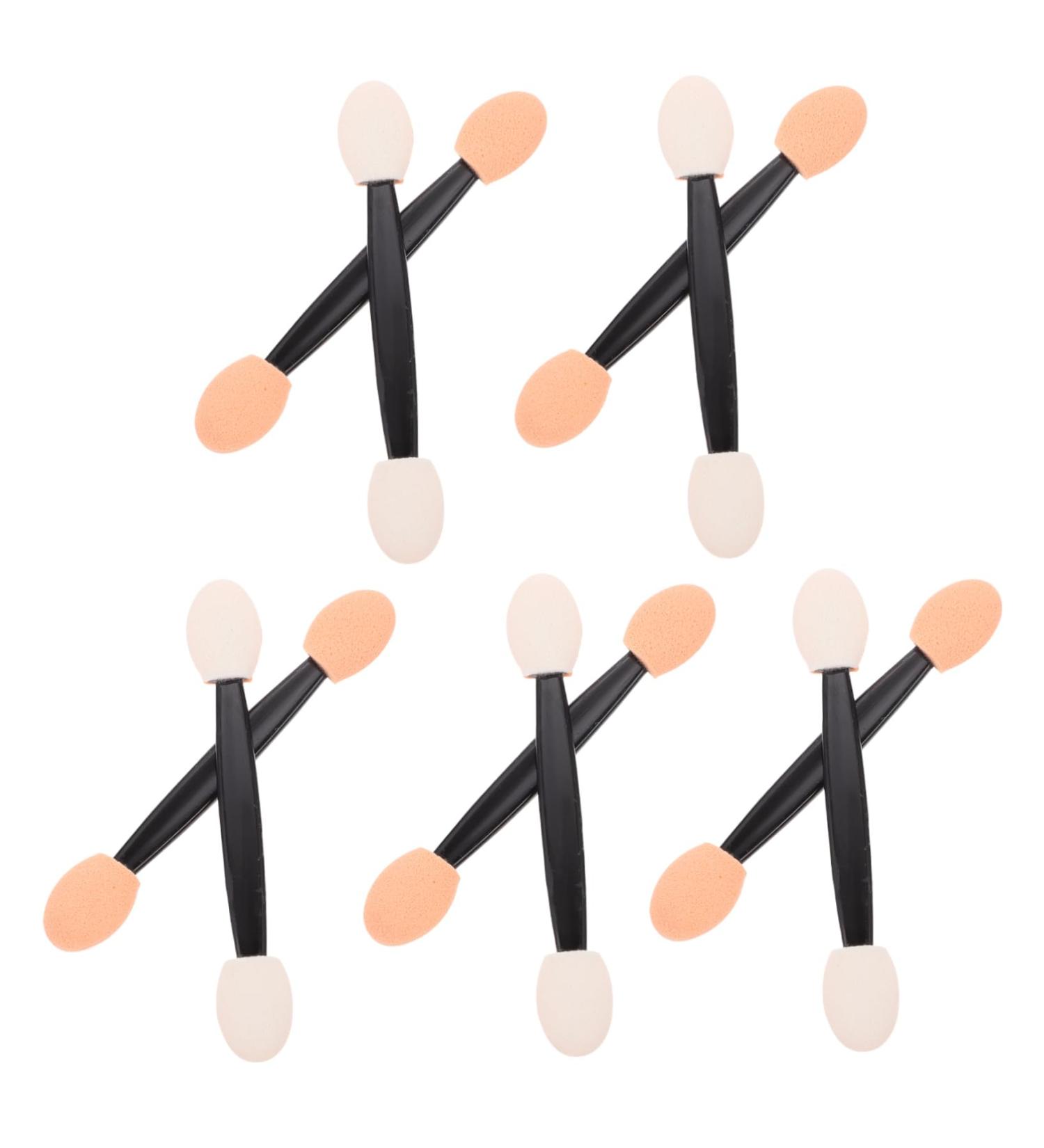 FOYTOKI 200 Pcs Double Ended Eyeshadow Brush Dual Sides Eyeshadow Sponge Eyeshadow Applicator Plastic Black - Buy Online on GoSupps.com