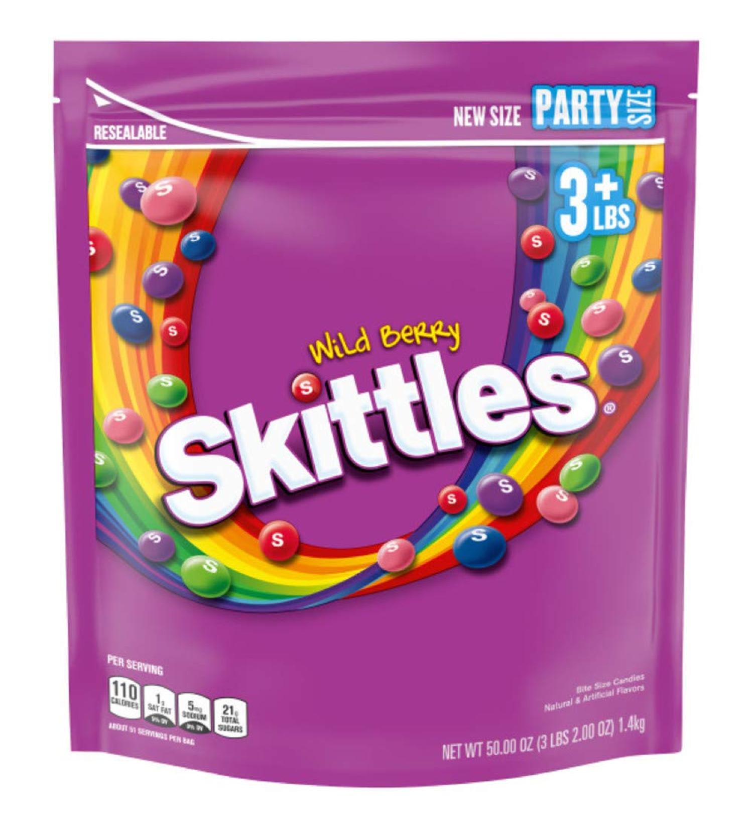 SKITTLES Wild Berry Candy - 50-Ounce Party Size Pouch - Buy Online on GoSupps.com