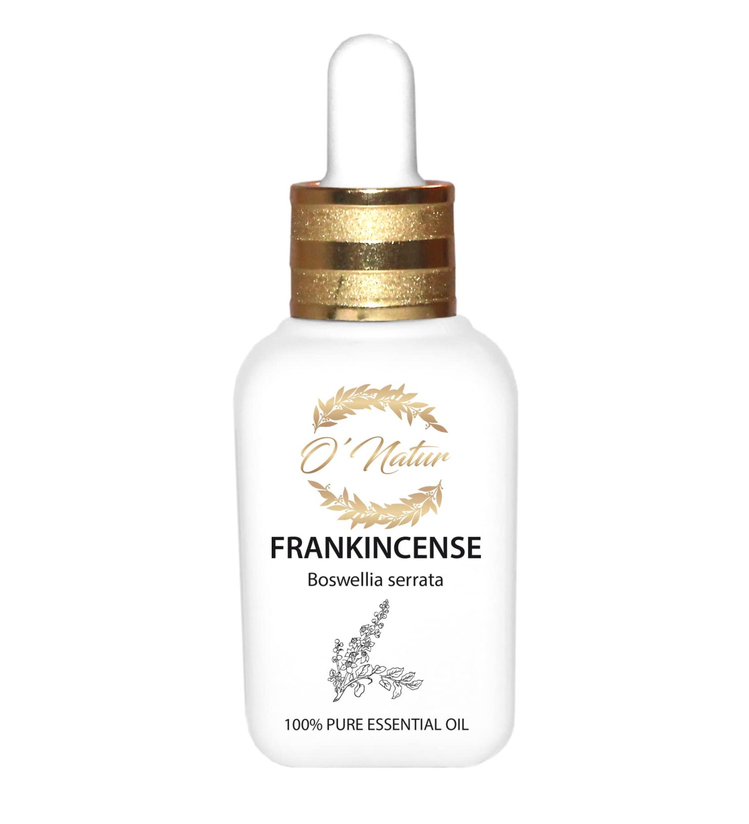 Buy O Natur Frankincense Essential Oil 30ml - 100% Pure Luxury Gift Box & Glass Dropper - Best Quality Online - Buy Online on GoSupps.com