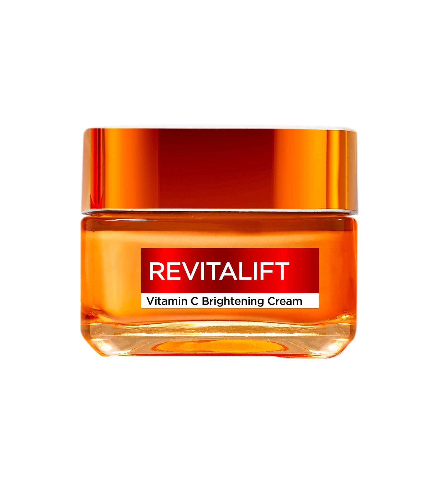 L'Or al Paris Revitalift Vitamin C Brightening Cream for Face With Vitamin C and Salicylic Acid Brightens Skin Tightens Pores and Reduces Appearance of Lines 50ml - Buy Online on GoSupps.com