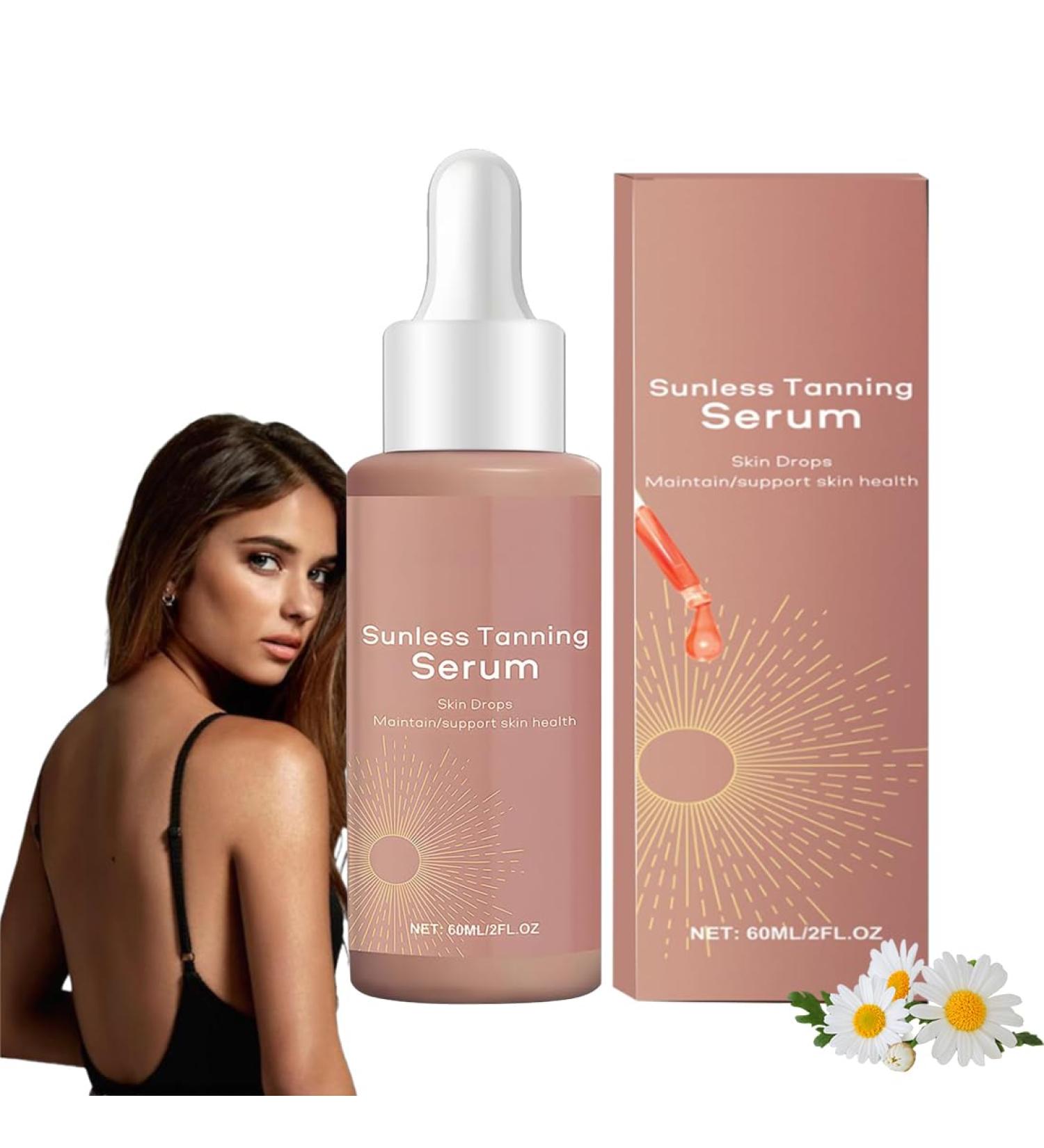 tcjcotcl Sunless Tanning Serum 60 ml tanning drops selftanning drops selftanning drops to take selftanning face and body improves your skin tone 1 piece - Buy Online on GoSupps.com