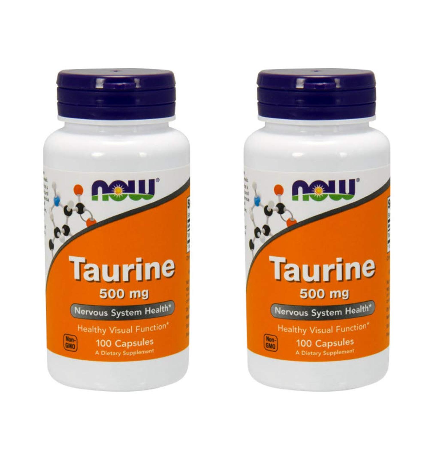 Now Foods Taurine 500 mg 100 Capsules