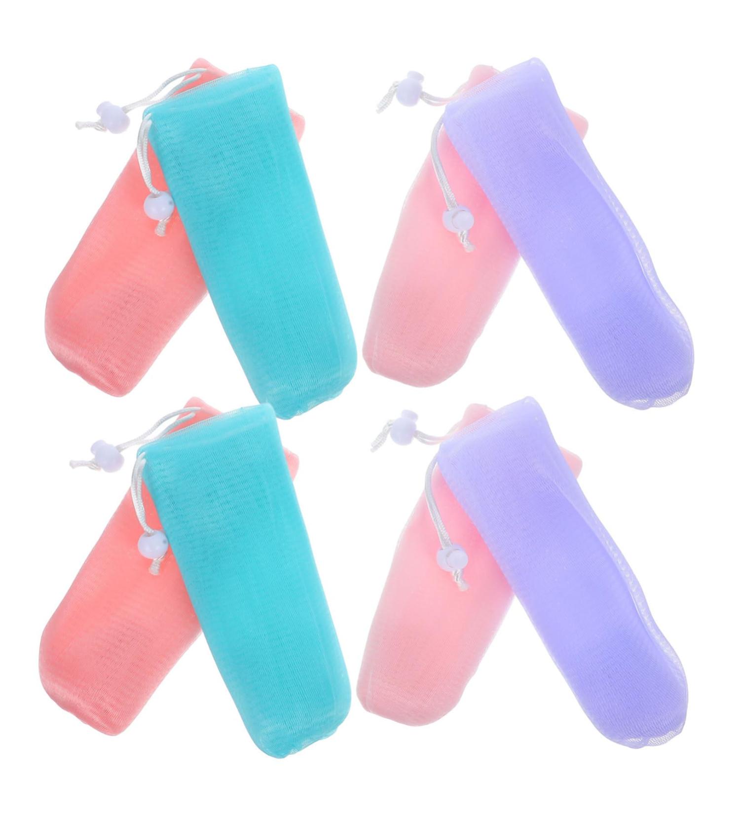 WOONEKY 8pcs Soap Foaming Net Soap Bags Foaming Bath Pouch Convenient Soap Bag Soap Pouch Spa Exfoliator Pe - Buy Online on GoSupps.com