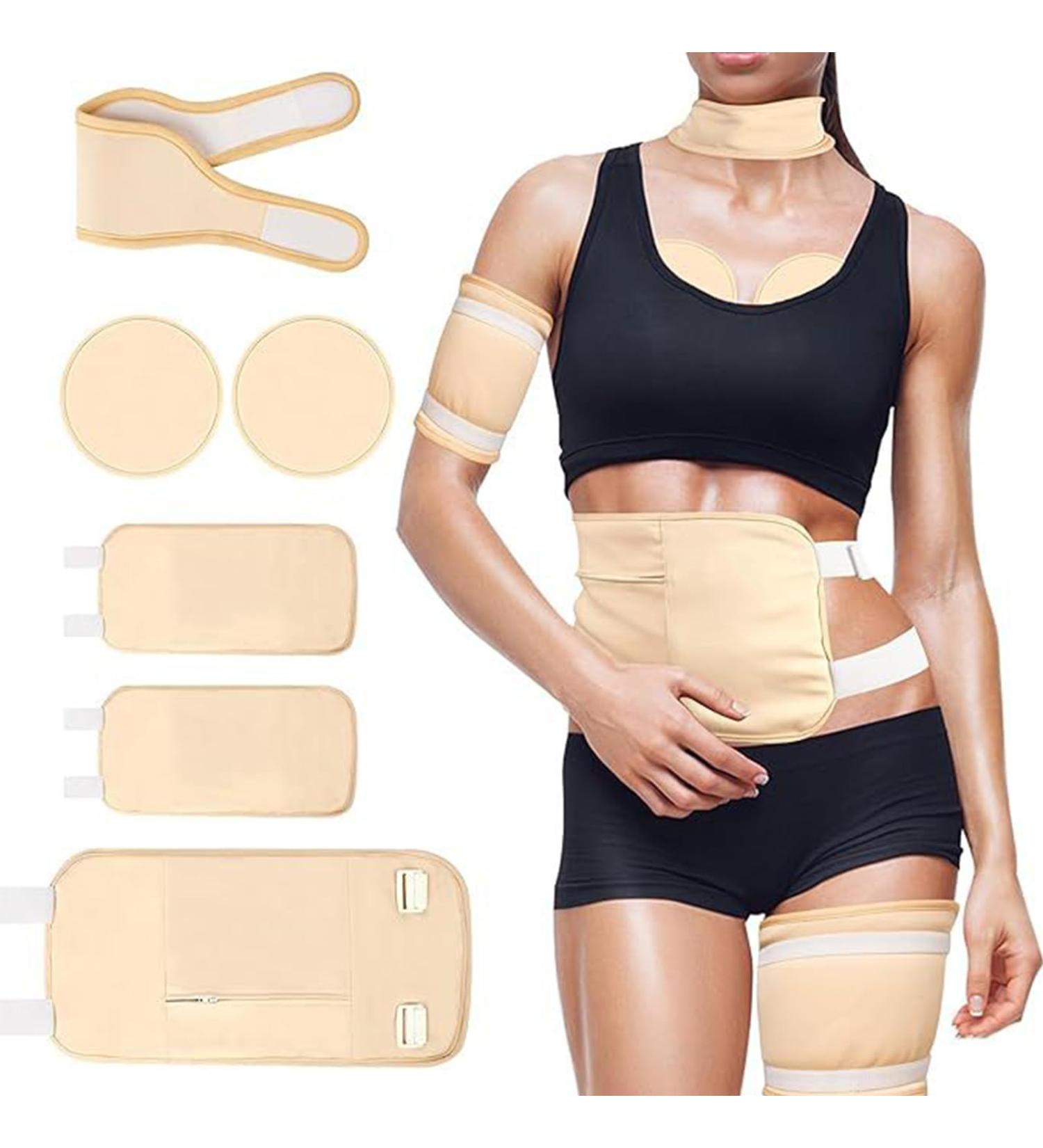 Organic Reusable Casting Oil Pack Set - Adjustable Comfort for Neck Arms Waist | 6 Pieces for Inflammation Sleep & Constipation Relief - Buy Online on GoSupps.com