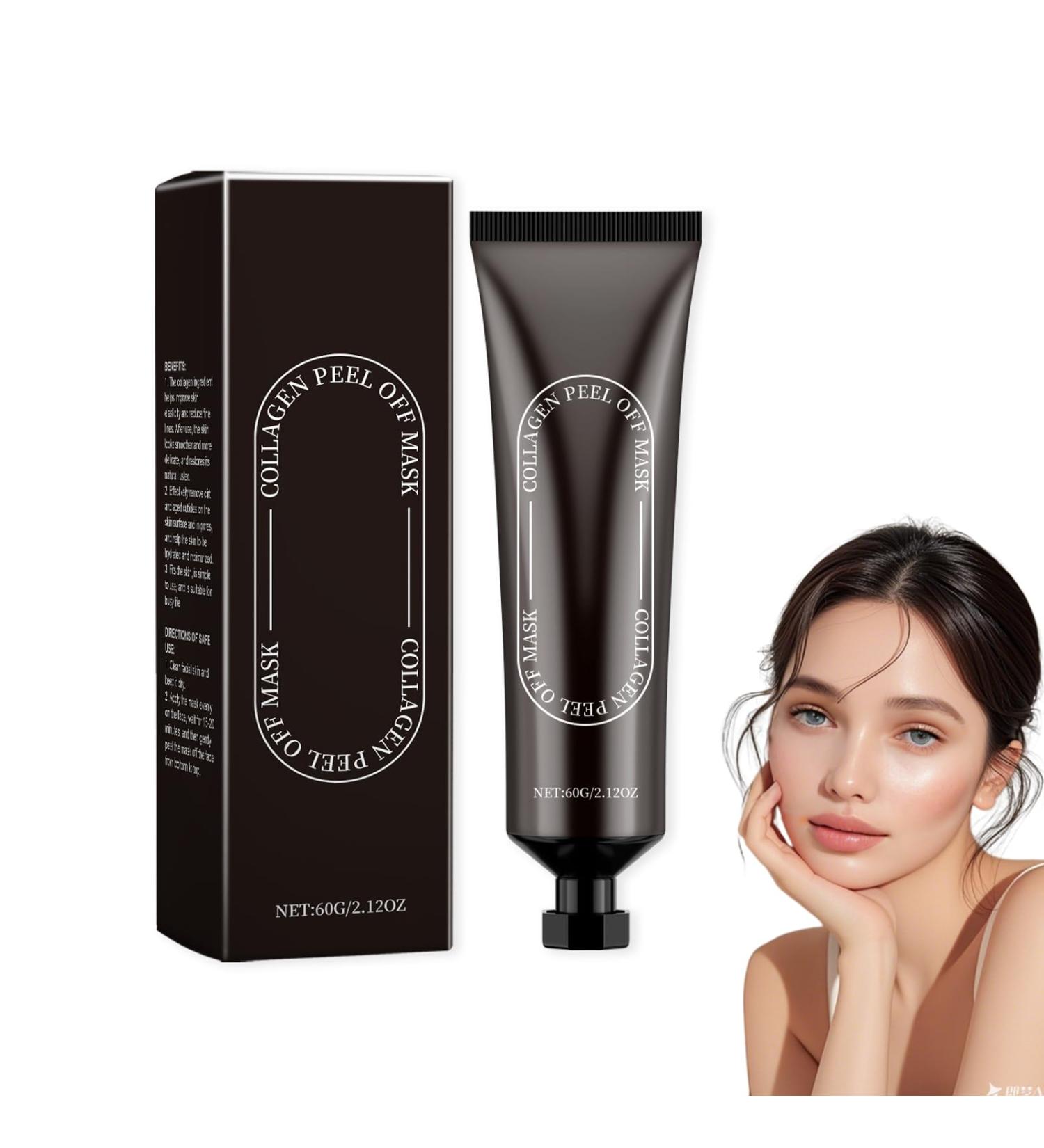 Crsetmyth Collagen Peel Off mask 60 g collagen overnight wrapping peel off facial mask collagen glow mask firming wrinkle facial mask collagen night wrapping mask reduces fatigue and - Buy Online on GoSupps.com