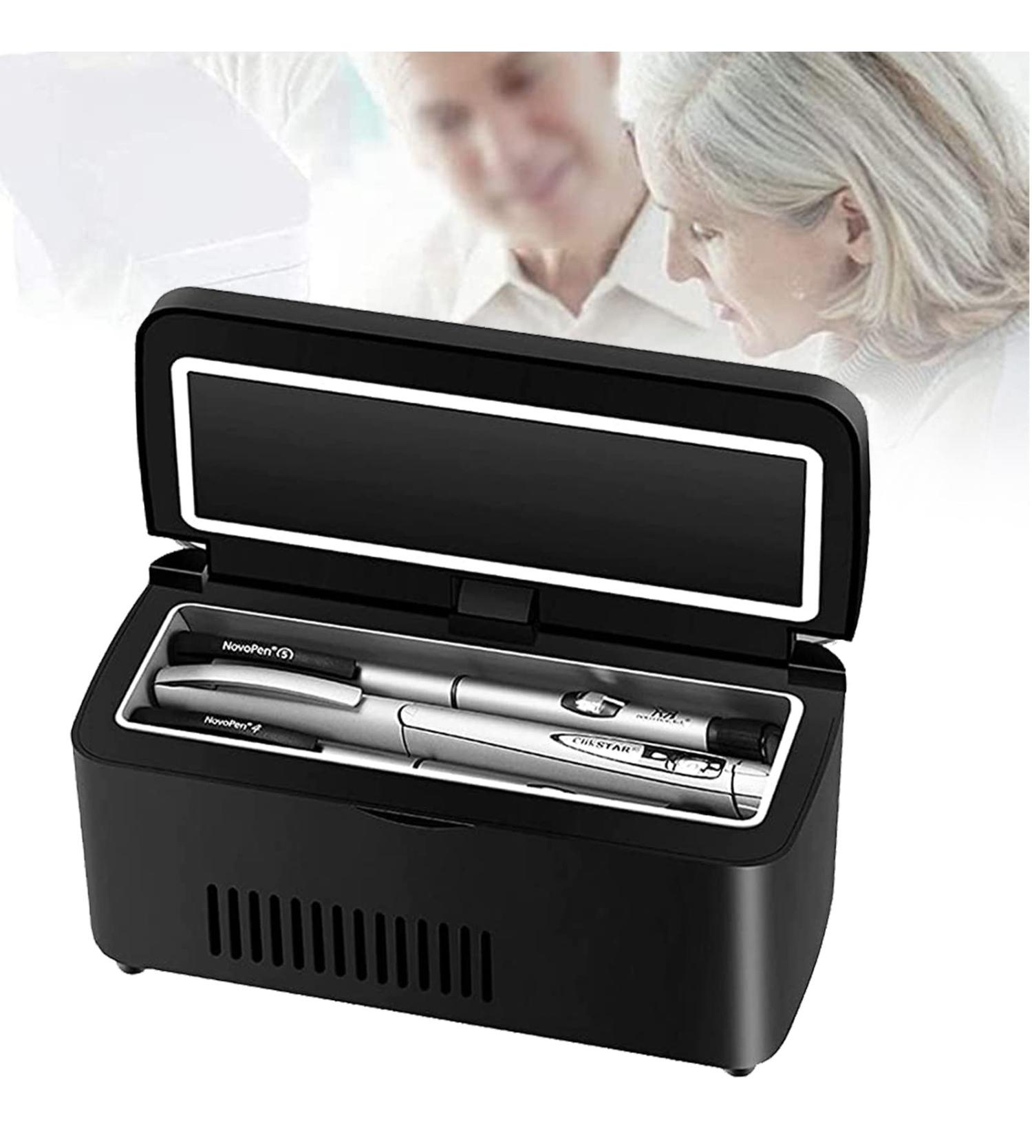 Portable Insulin Cooler Medicine Travel Box Built in Rechargeable Lithium Battery for Insulin Serum Eye Drops Storage Travel Airplane 220V-Battery*1 Battery*1 220v - Buy Online on GoSupps.com