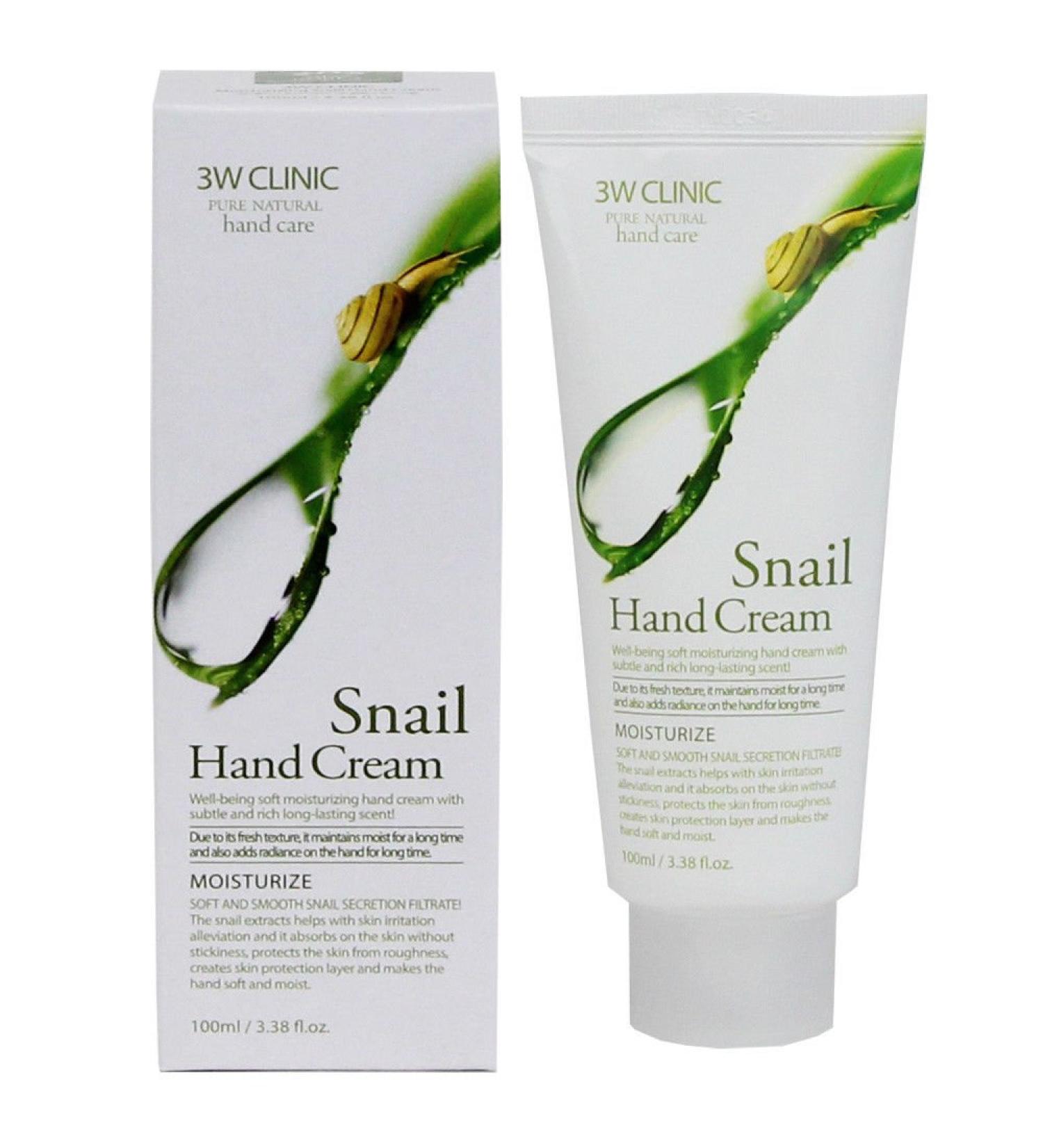 3W Clinic Snail Hand Cream - Moisturizing Body Care for Soft Hands | International Shipping Available - Buy Online on GoSupps.com