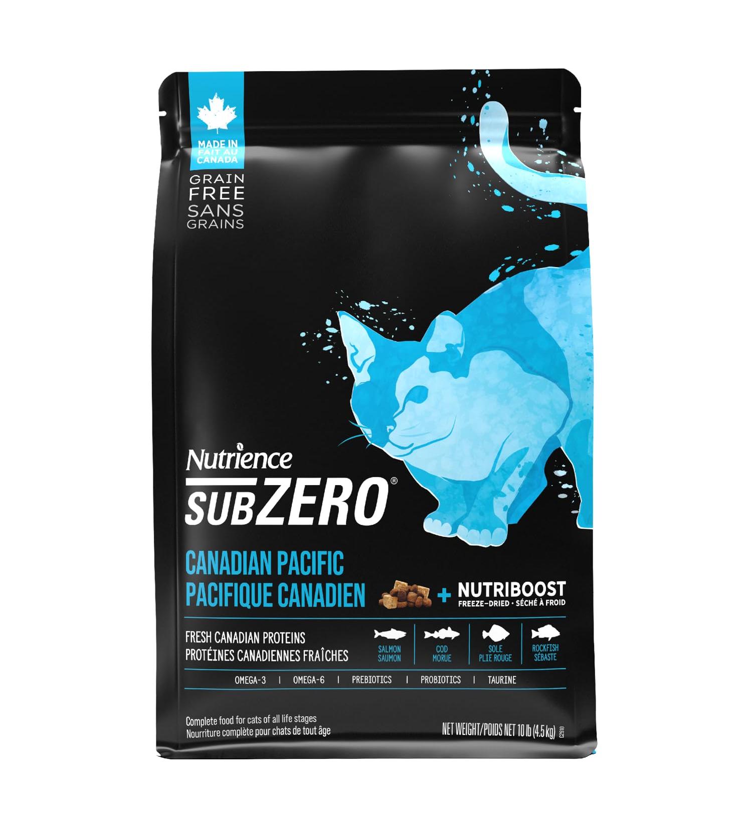 Nutrience Grain Free Subzero for Cats - Canadian Pacific - 4.5 kg (10 lb) Canadian Pacific 4.5 kg (Pack of 1) - Buy Online on GoSupps.com