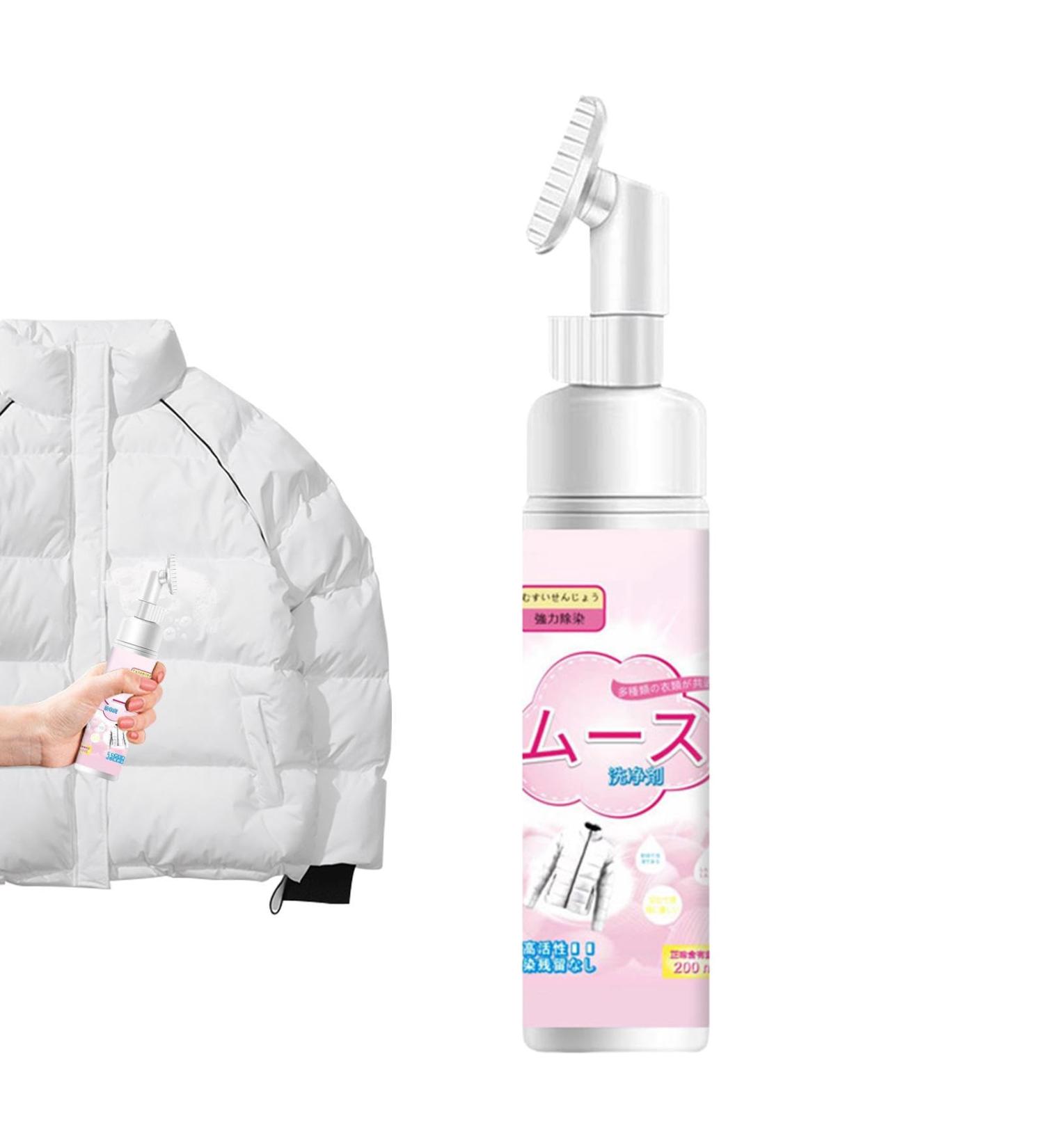 Down Jacket Detergent - Household Dry Foam Cleaning - Cloth Stain Remover for Down Jacket Down Wear Cloth Polished Fabrics and Sofa Kumprohu With Brush - Buy Online on GoSupps.com