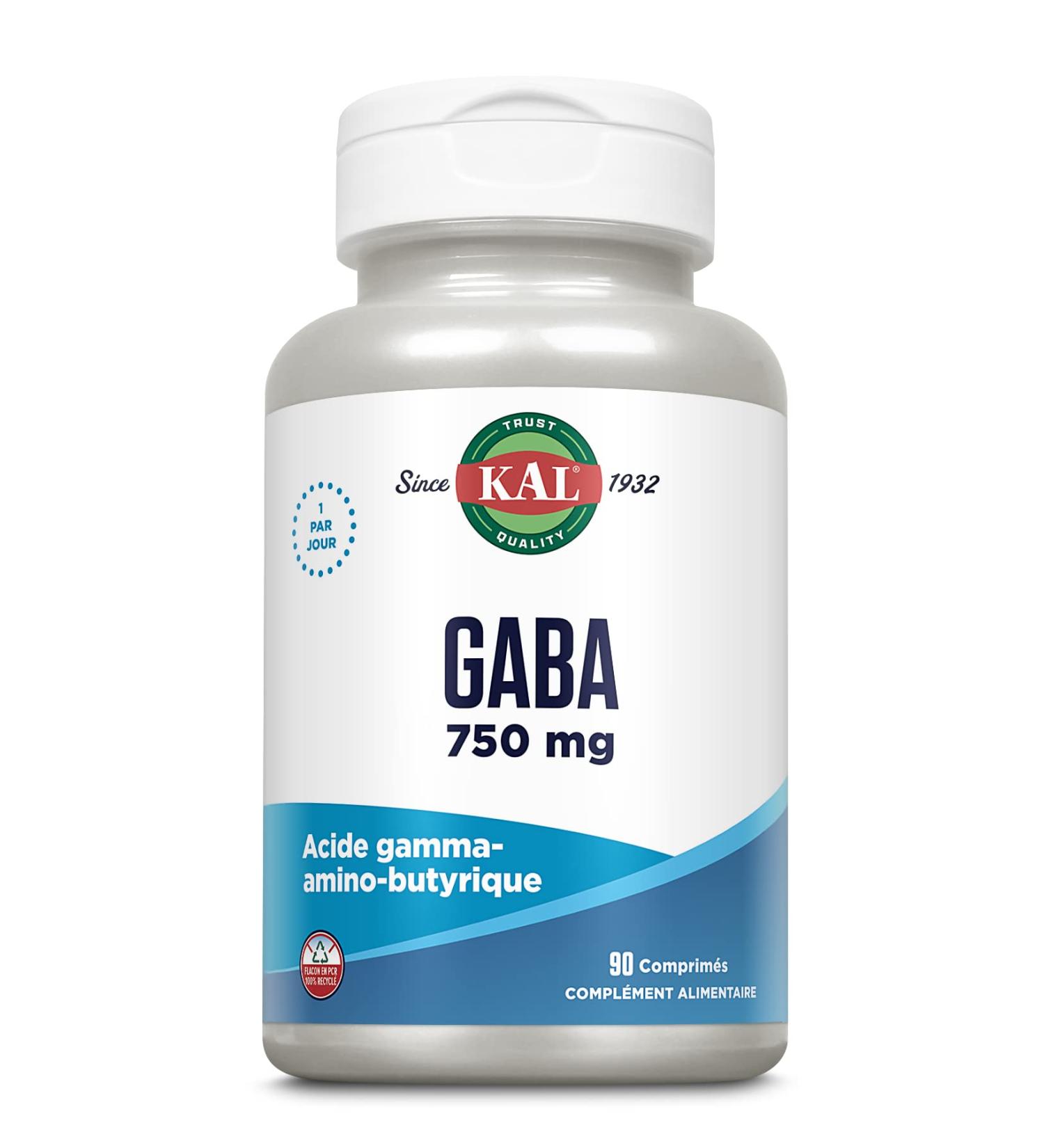 Kal Gaba 750 mg | Stress & Relaxation | 90 Tablets - Buy Online on GoSupps.com