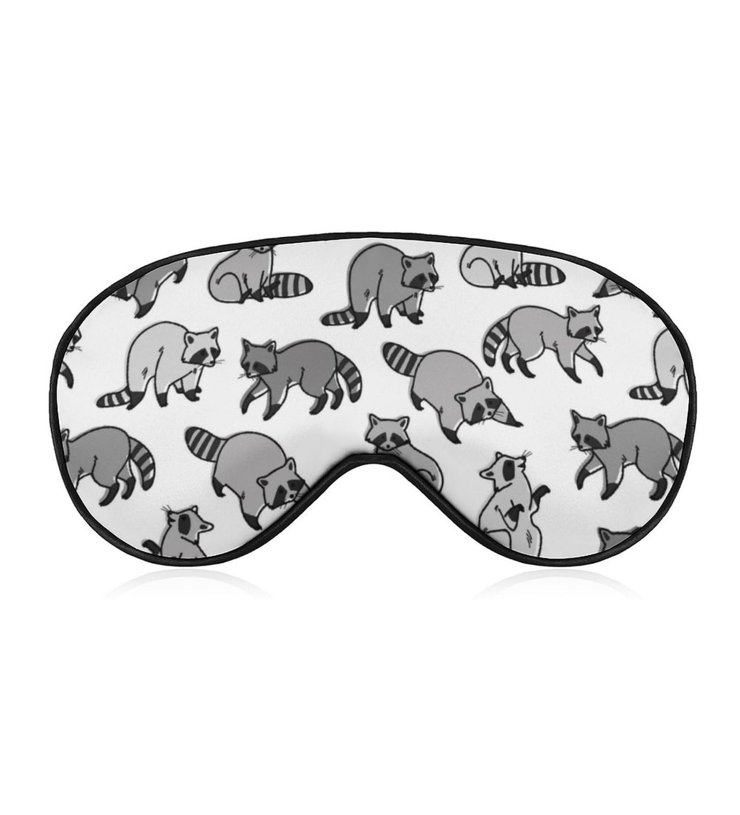 Raccoon Life Sleep Mask - Adjustable Strap Eye Cover for Night Travel and Nap - Buy Online on GoSupps.com