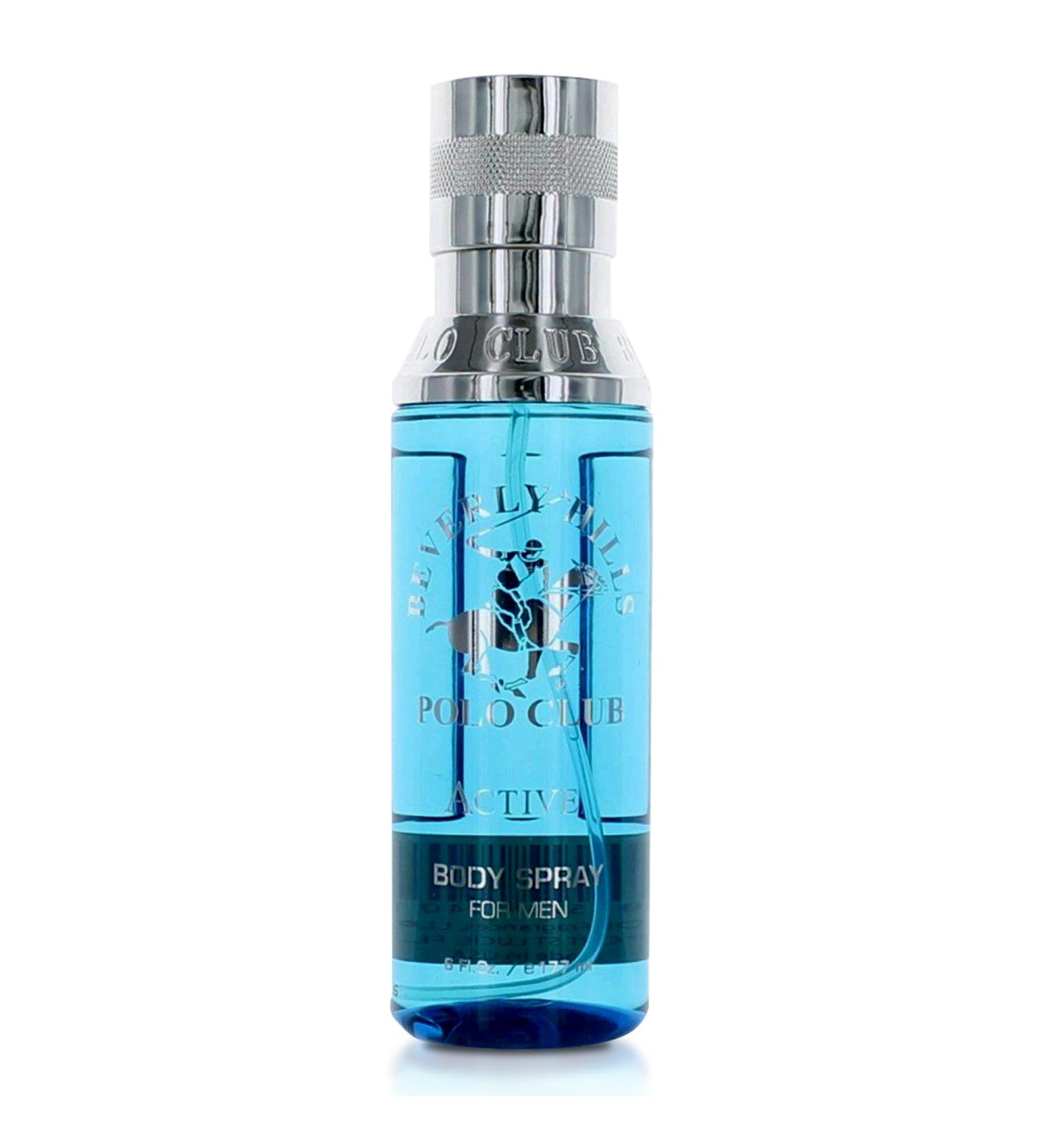 Beverly Hills Polo Club Body Spray for Men - BHPC Active - Notes of Citrus with Fresh Clean & Sporty Scent - Long Lasting Body Mist Cologne - Ideal Gift for Him 6oz - Buy Online on GoSupps.com