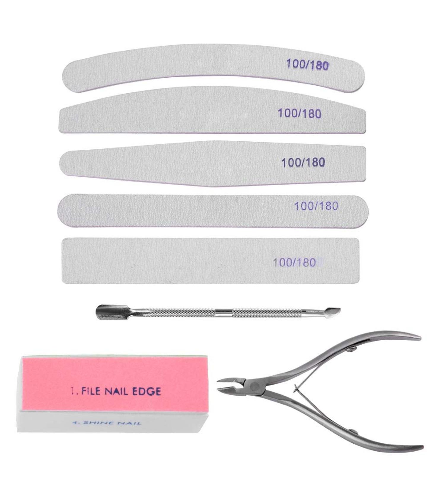 Nail Art Kit Professional Manicure Pedicure Tool Set Nail Sanding Sponge Files Nail Polishing Tool - Buy Online on GoSupps.com