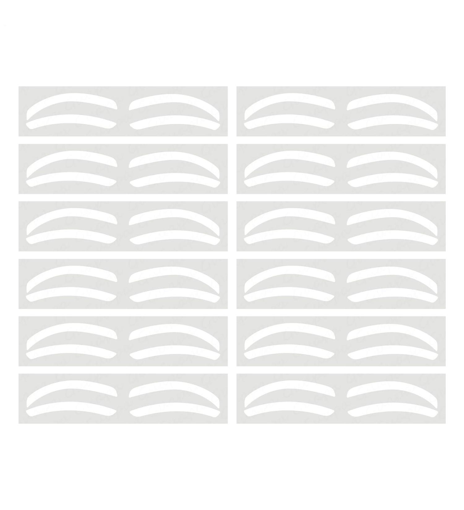  Whnbuij Stick-on Eyebrow Tattoos Mapping Stickers Eyebrow Shape Guide | 10 Pairs of Eyebrow Shaping Stencils Eyebrow Mapping Templates for Tinting - Buy Online on GoSupps.com