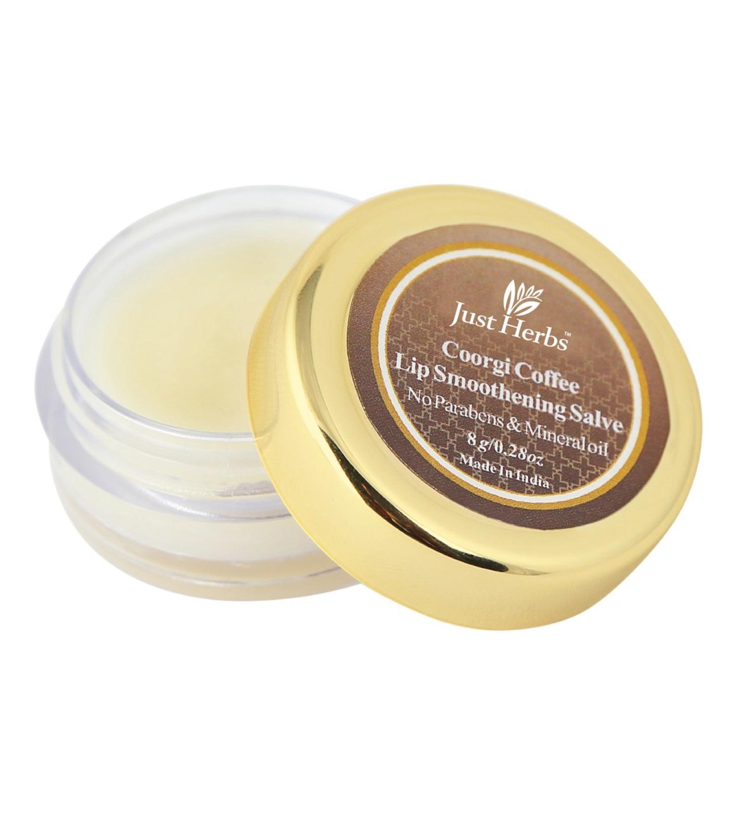 Coorgi Coffee Lip Smoothening Salve - Nourishing White Lip Balm 8g | Best Natural Care for Soft Lips - Buy Online on GoSupps.com