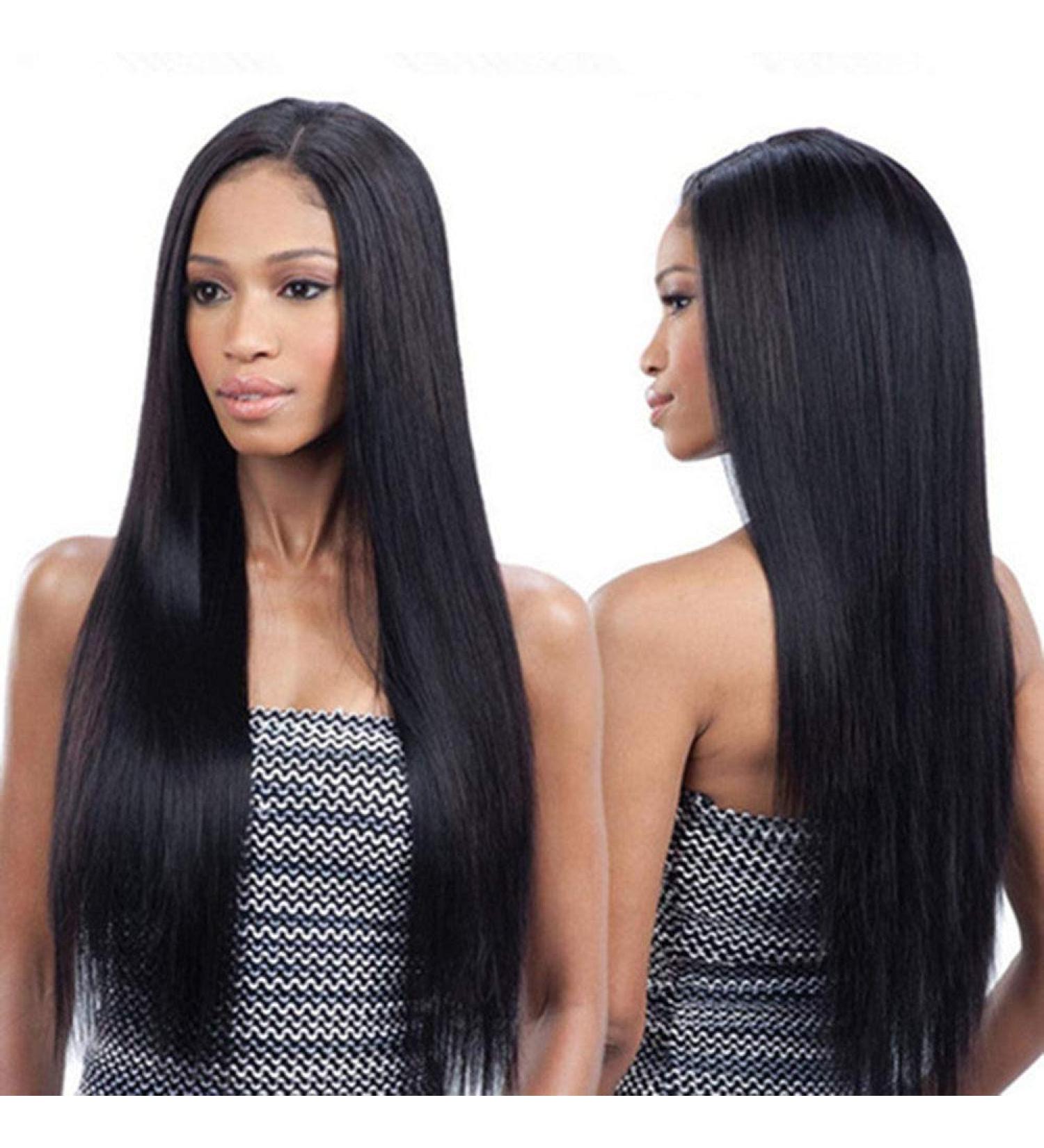 Shop Saupa Glatt Human Hair Lace Front Wig - Long Smooth Heat-Resistant Kinky Curly Wig for Women - International Shipping Available - Buy Online on GoSupps.com
