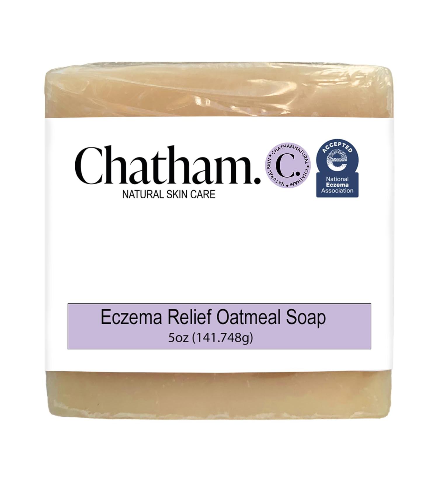 Chatham Natural Skin Care Eczema Relief Oatmeal Soap Soothing oatmeal bath treatment for eczema rosacea psoriasis 1 - Buy Online on GoSupps.com
