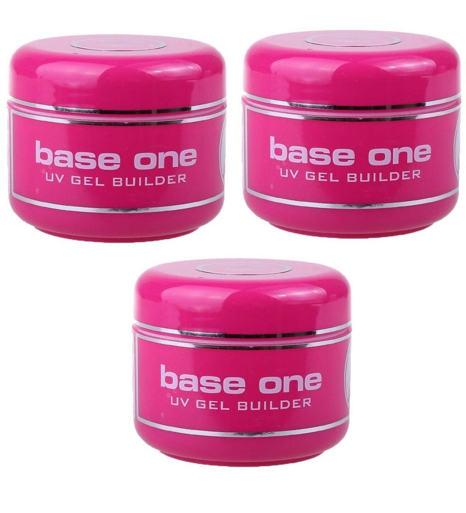 Buy 3x Silcare UV Gel Base One Builder Pink 3x50g - Premium Quality Nail Gel for Stronger Nails - International Shipping Available - Buy Online on GoSupps.com